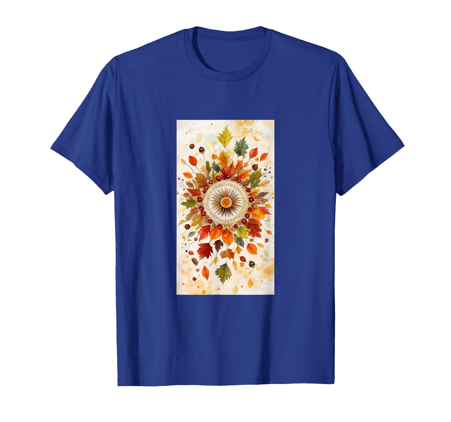Autumn Leaves Nature Harvest Fall Woodland Botanical T-Shirt