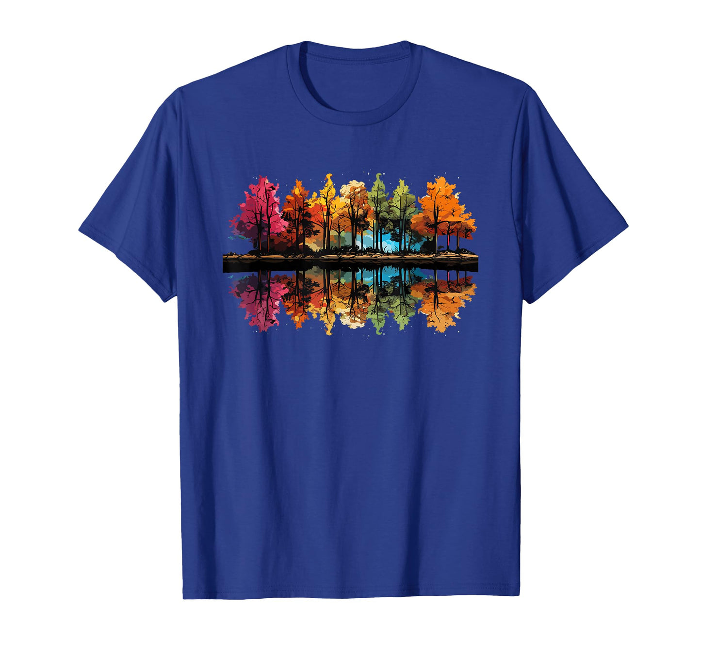 Nature Reflection Forest Trees Outdoor Wildlife T-Shirt