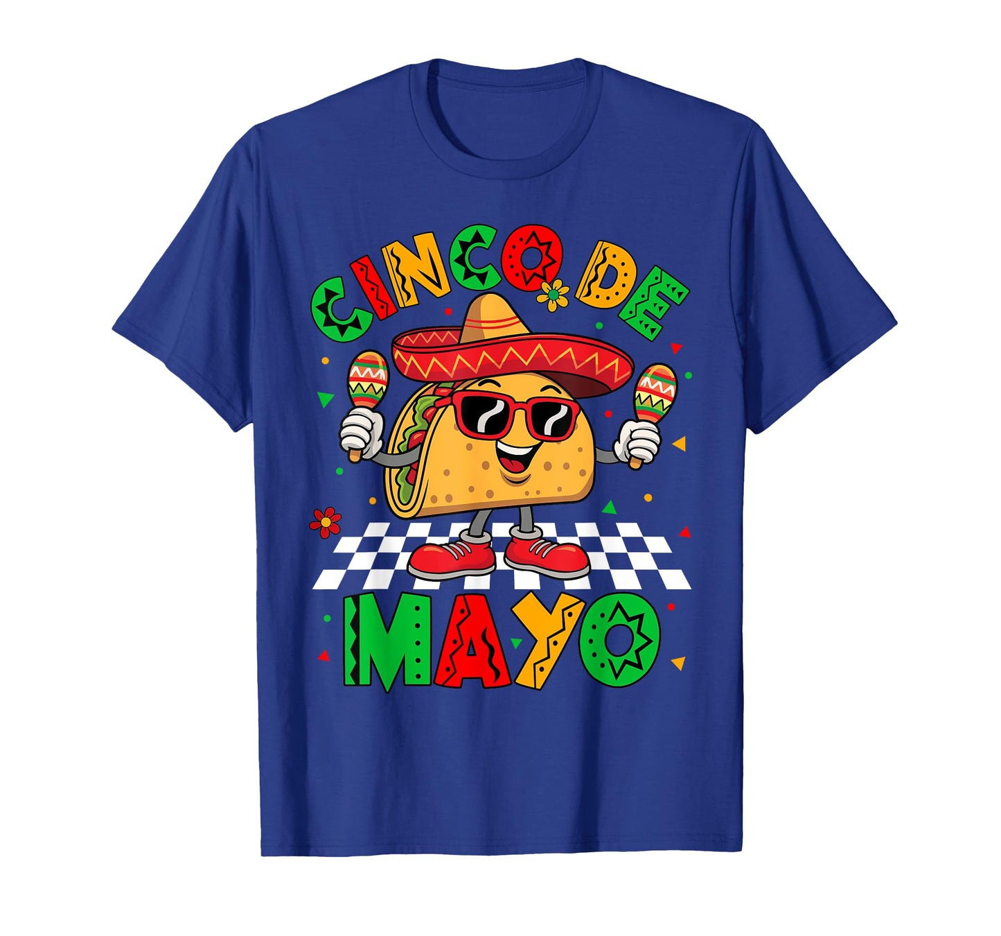 Cinco De Mayo Let's Fiesta Mexican Funny Taco Men Women Kids T-Shirt