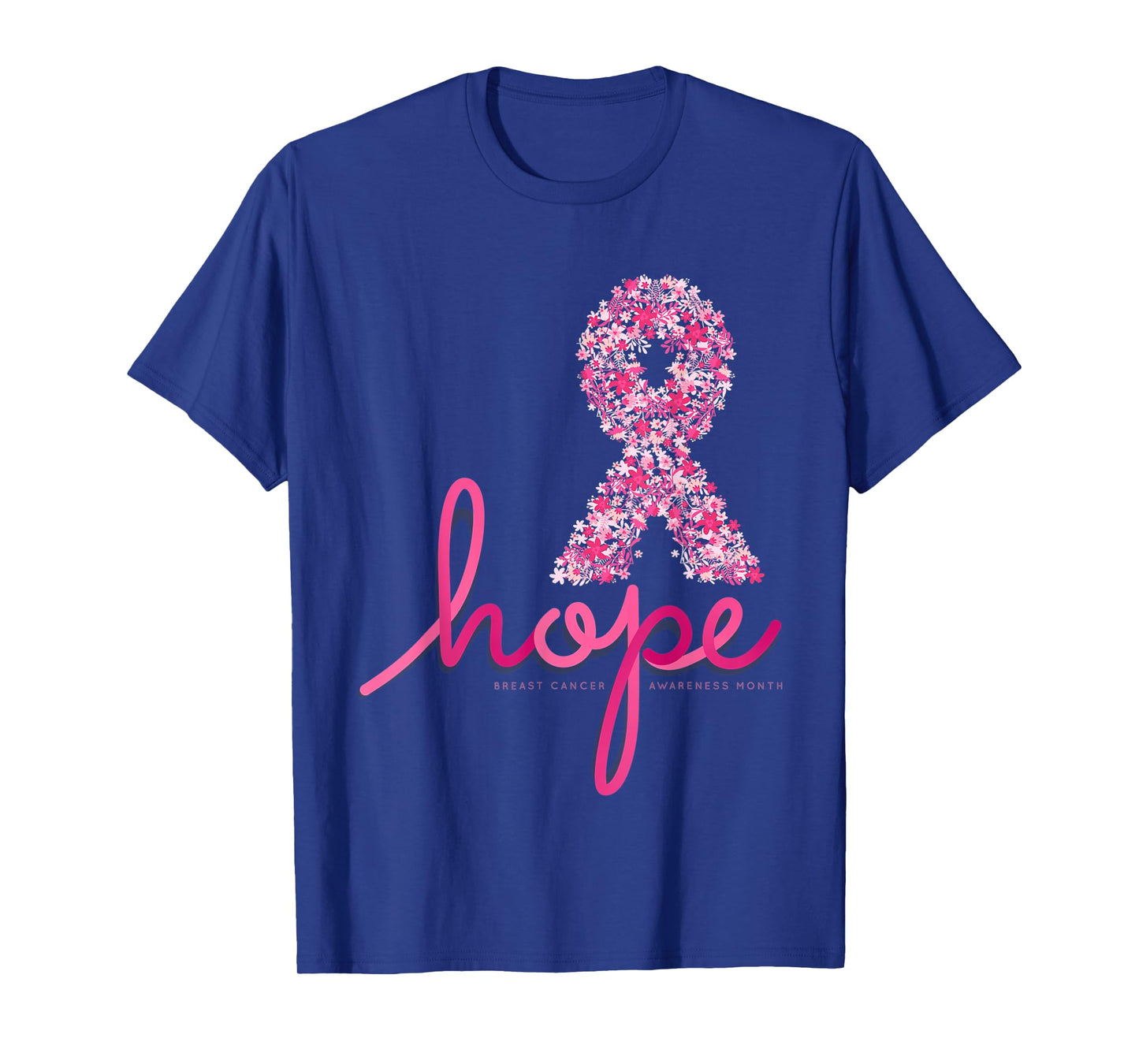 Hope Breast Cancer Awareness Shirt Pink Flowers Ribbon