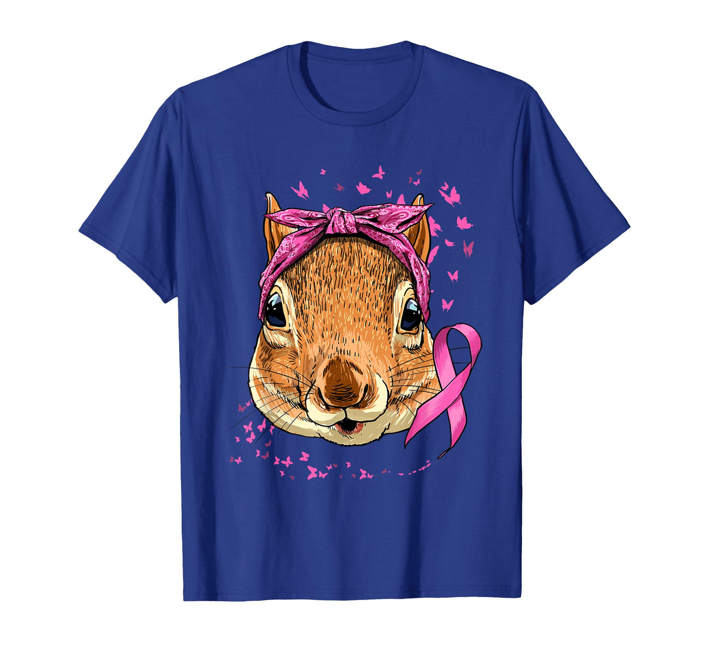 Breast Cancer Awareness Squirrel Pink Ribbon Cancer Survivor T-Shirt
