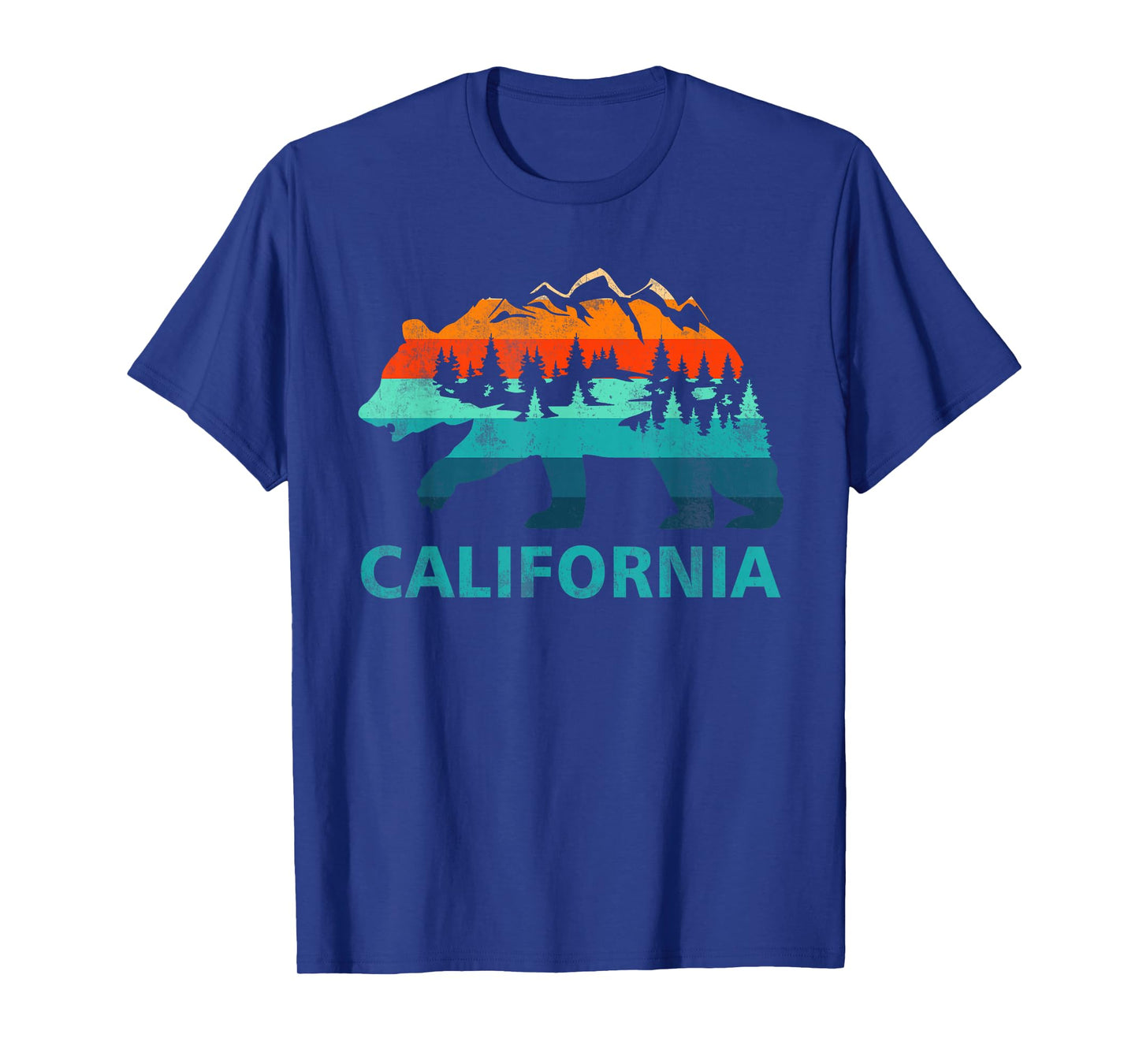 California Bear Vintage Retro Nature Hiking Souvenir T-Shirt