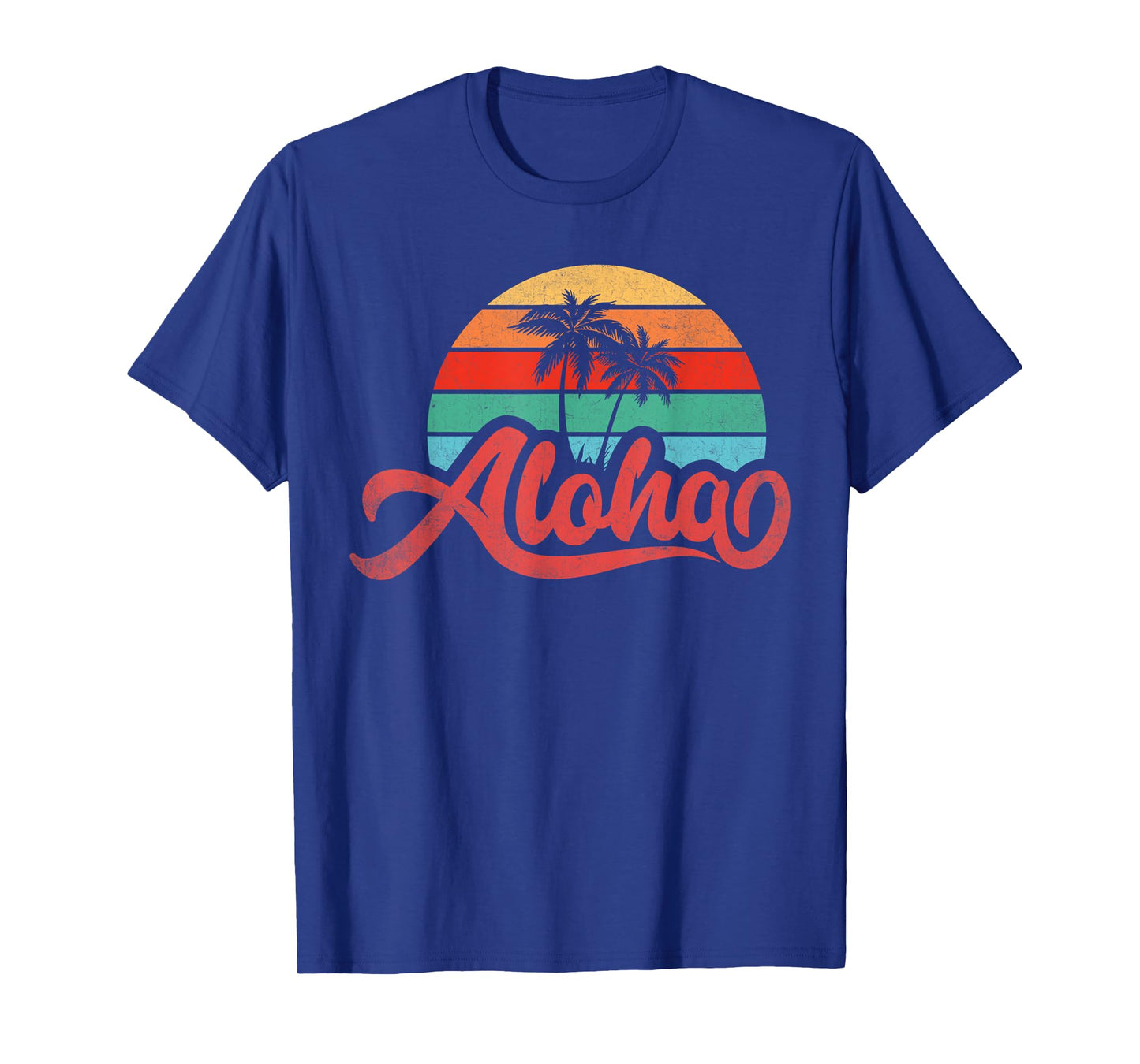 Aloha Hawaii Hawaiian Island Palm Beach Surfboard Vacation T-Shirt for Men Women Girls Kids