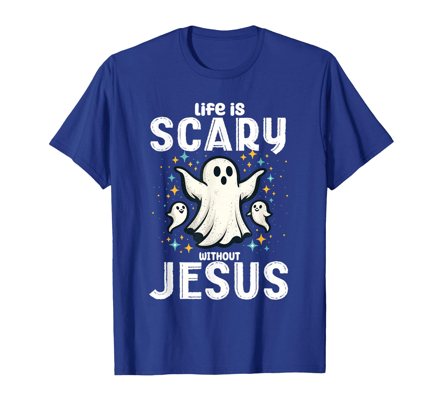 Halloween Life Scary Without Jesus Christian Costume Women T-Shirt
