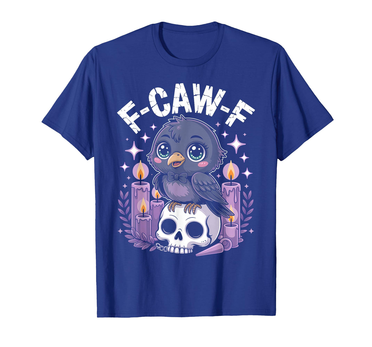 Kawaii F-CAW-F Pastel Goth Cute Creepy Crow Men Women T-Shirt
