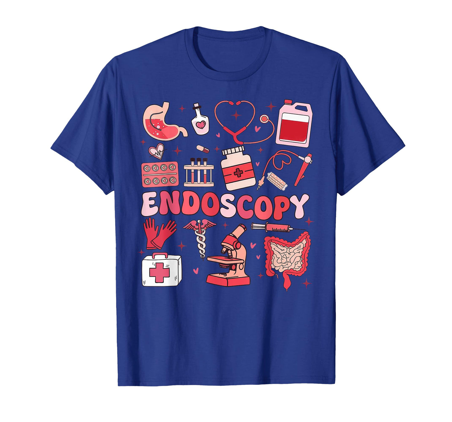 Valentine's Day Retro Endo Crew Nurse Endoscopy Gl Nursing T-Shirt