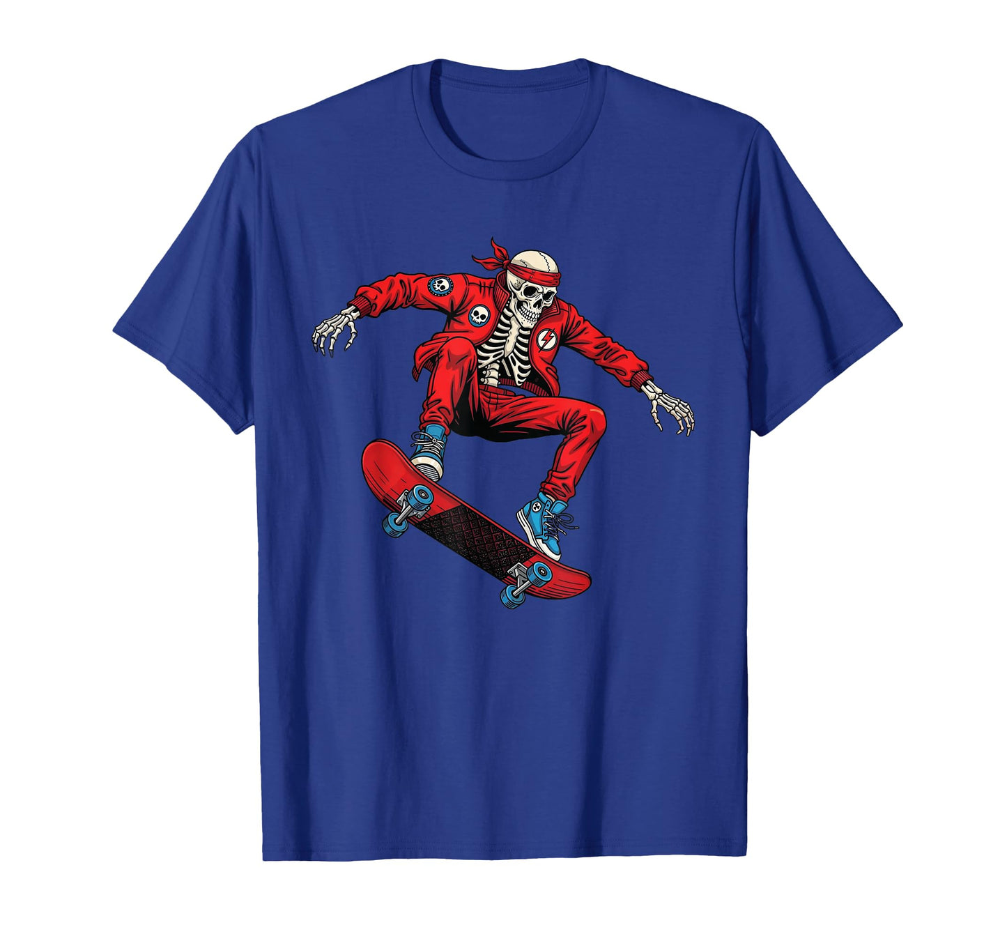 Skateboarding Skeleton Riding Skateboard Skater Lovers T-Shirt