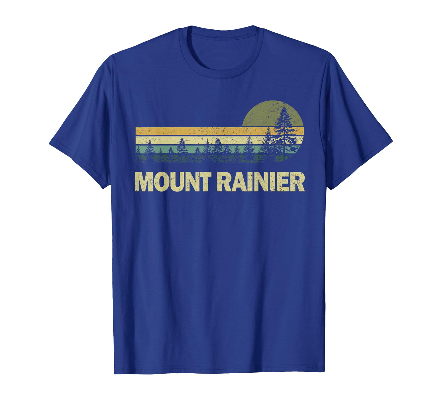 Vintage Mount Rainier National Park Graphic Mens Womens Tee T-Shirt