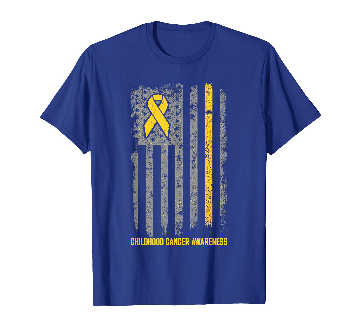 Childhood Cancer Shirt Flag Childhood Cancer Awareness T-Shirt
