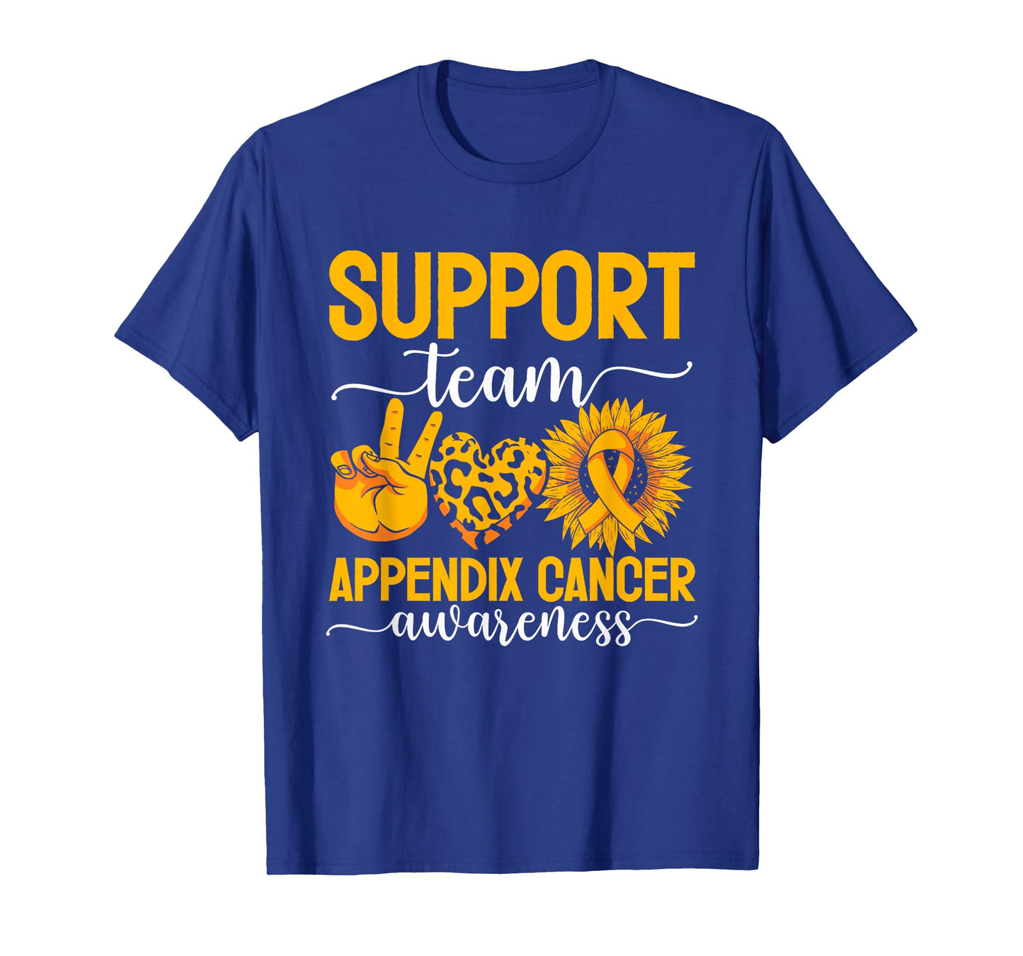 Support Team Appendix Cancer Awareness T-Shirt