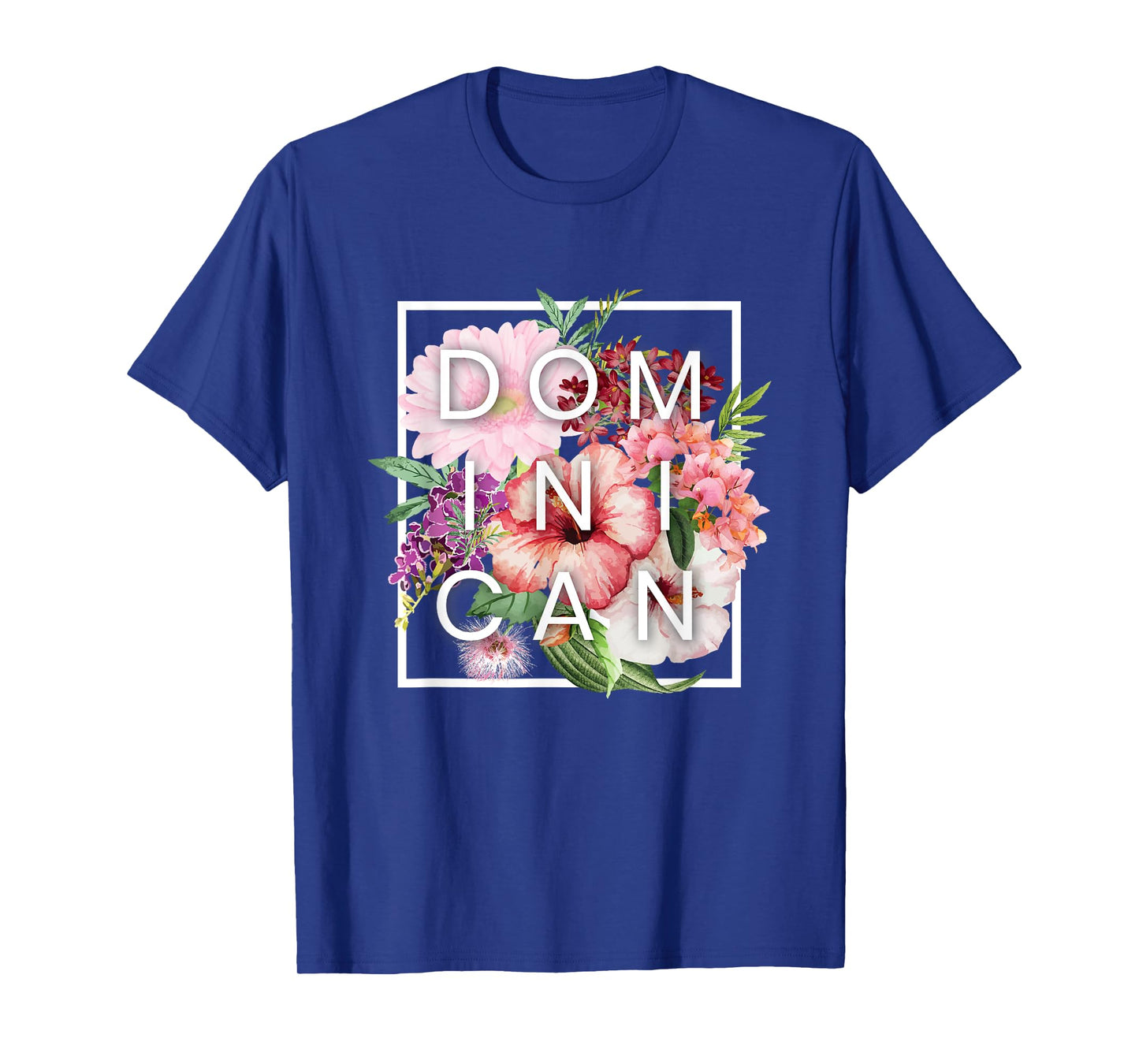 Flowers of Dominican Republic Word Art - Dominican Pride T-Shirt