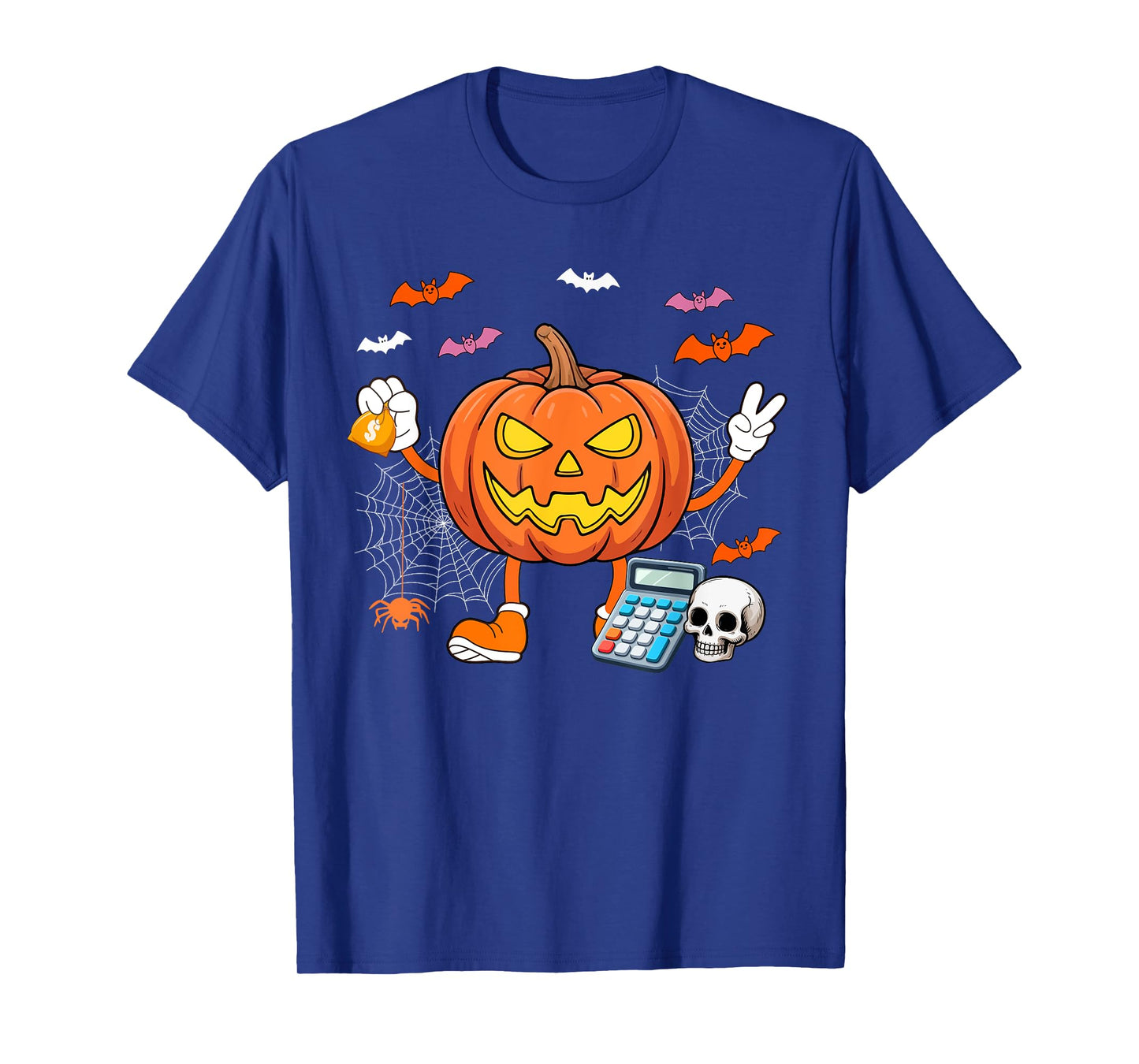 Accountant Job Horror Carved Pumpkin Halloween Costume Team T-Shirt