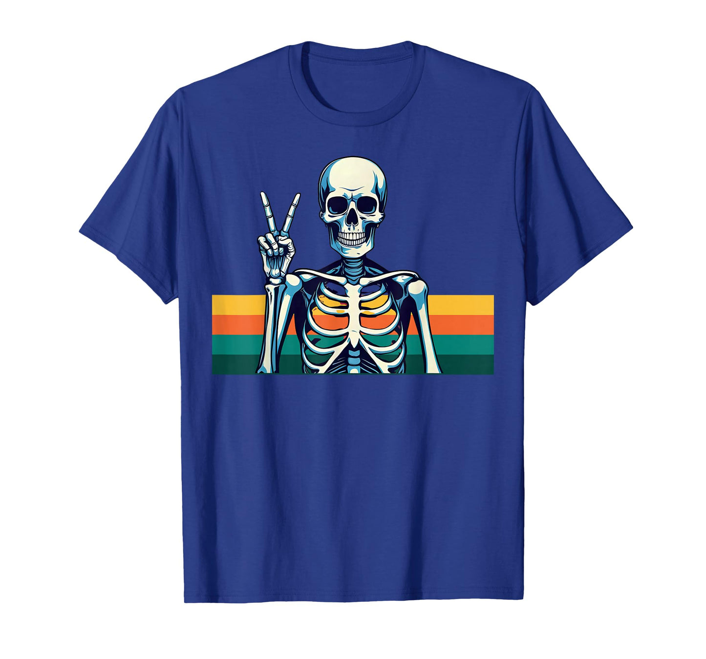Skeleton Hand Peace Sign, Halloween Skeleton Peace Hands T-Shirt