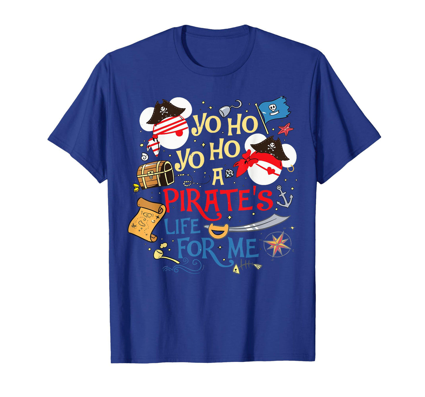 Funny Pirate Women Man Kids Family Vacation Trip T-Shirt