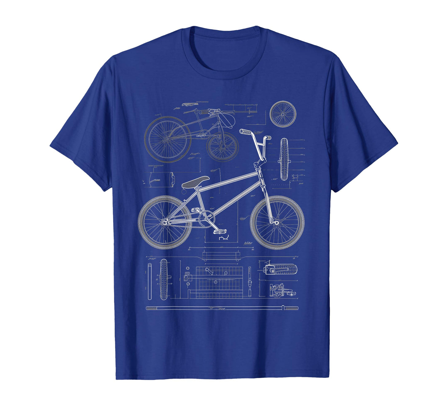 BMX Bike Blueprint T-Shirt