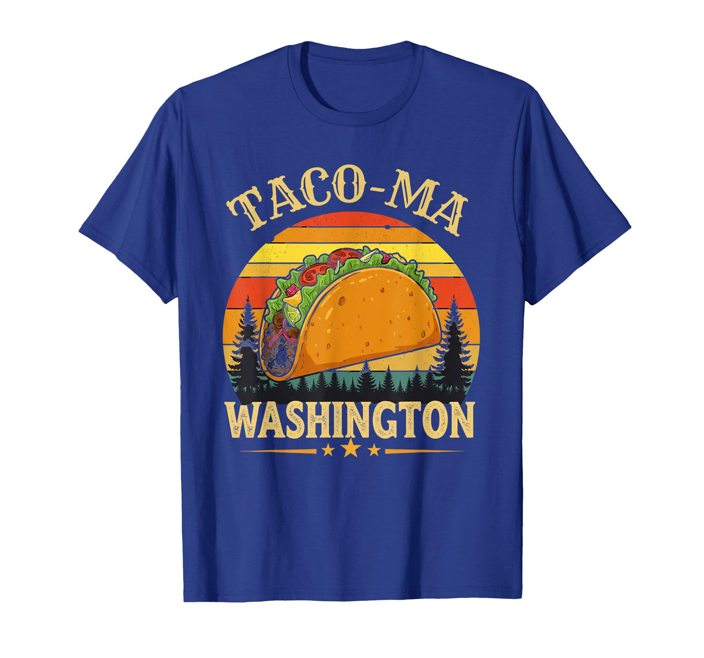 Taco Tacoma Washington Retro Sunset Funny Tacoma WA T-Shirt