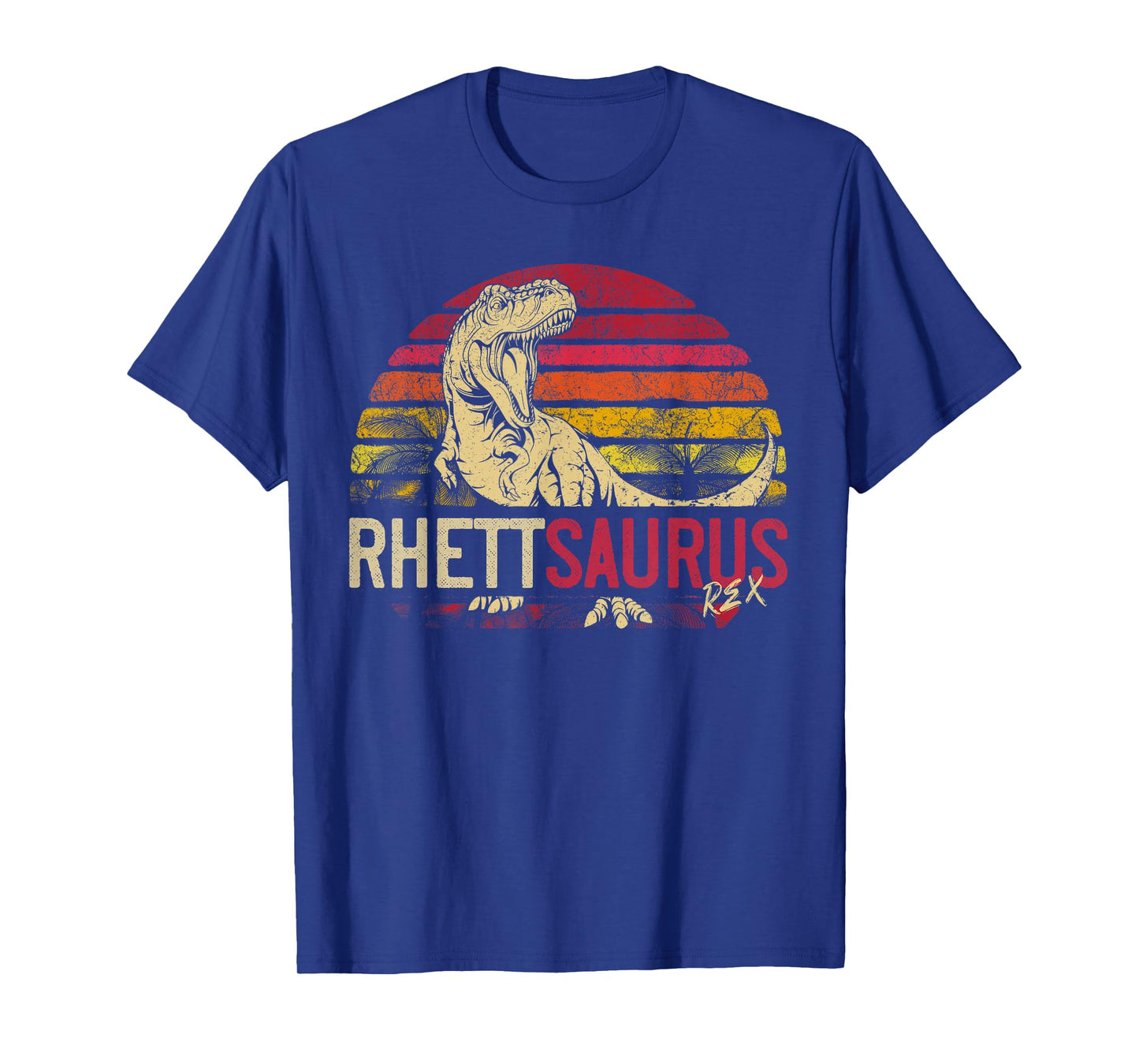 Rhett Saurus Funny Personalized Dinosaur T Rex Name Boy Gift T-Shirt