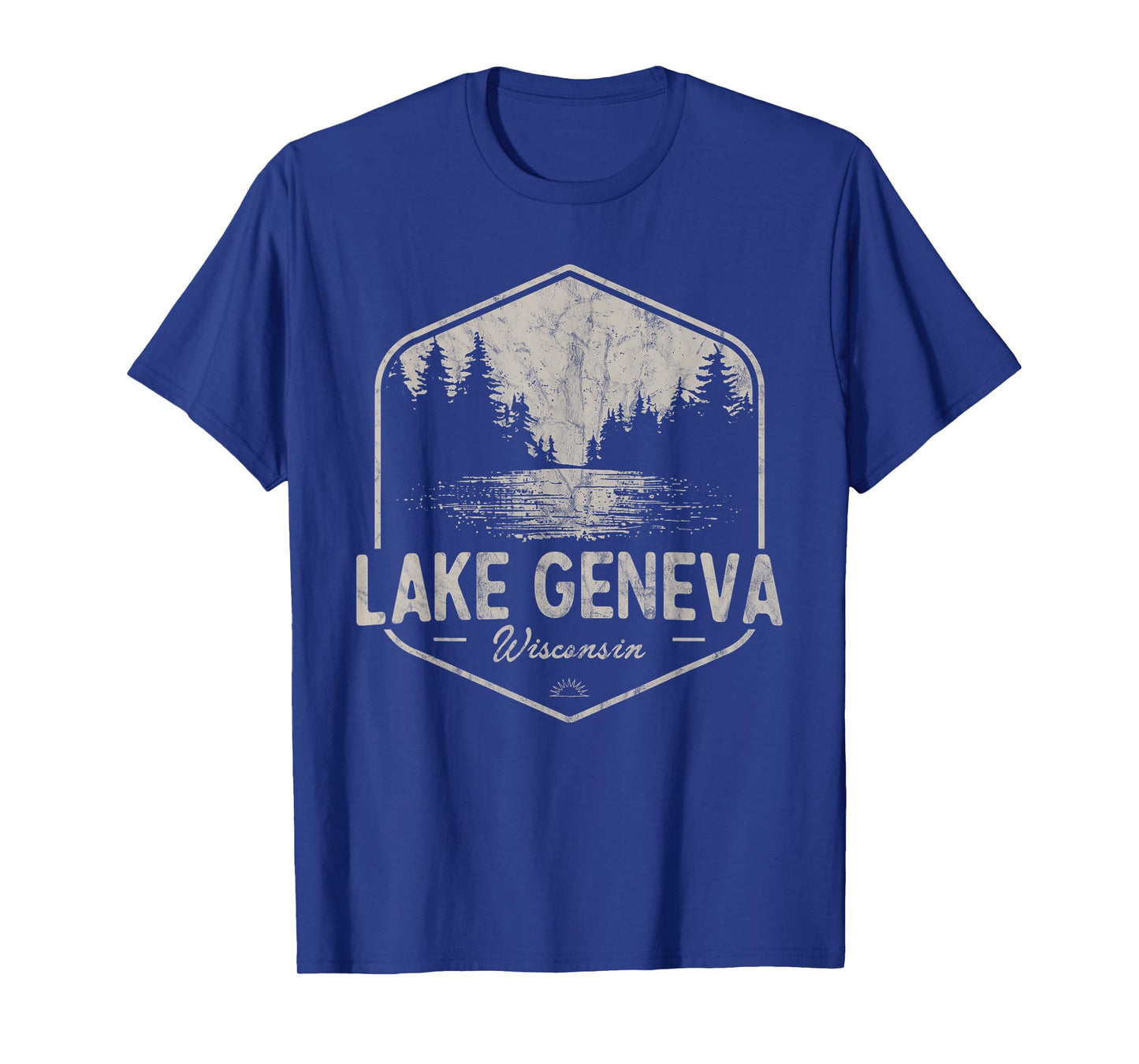 Lake Geneva Wisconsin Outdoors Vintage T-Shirt