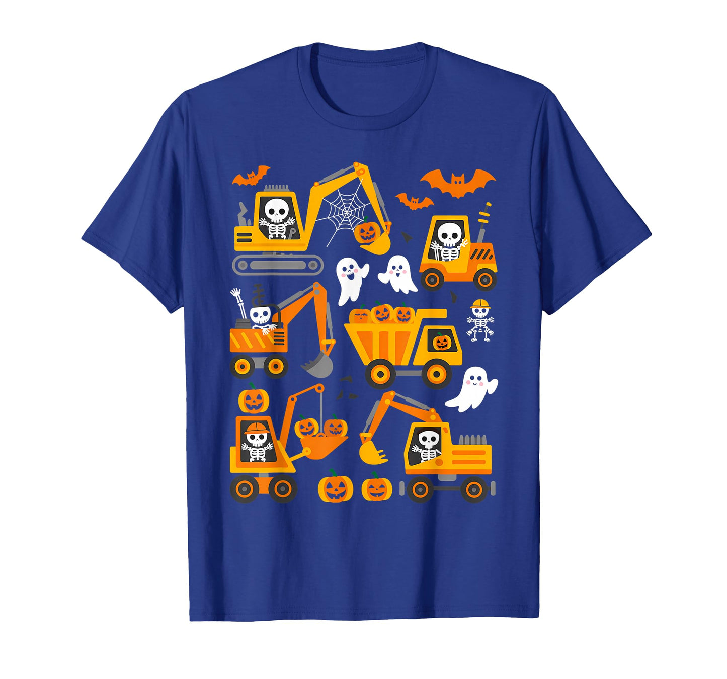 Spooky Construction Trucks Halloween Costume Toddler Boys T-Shirt