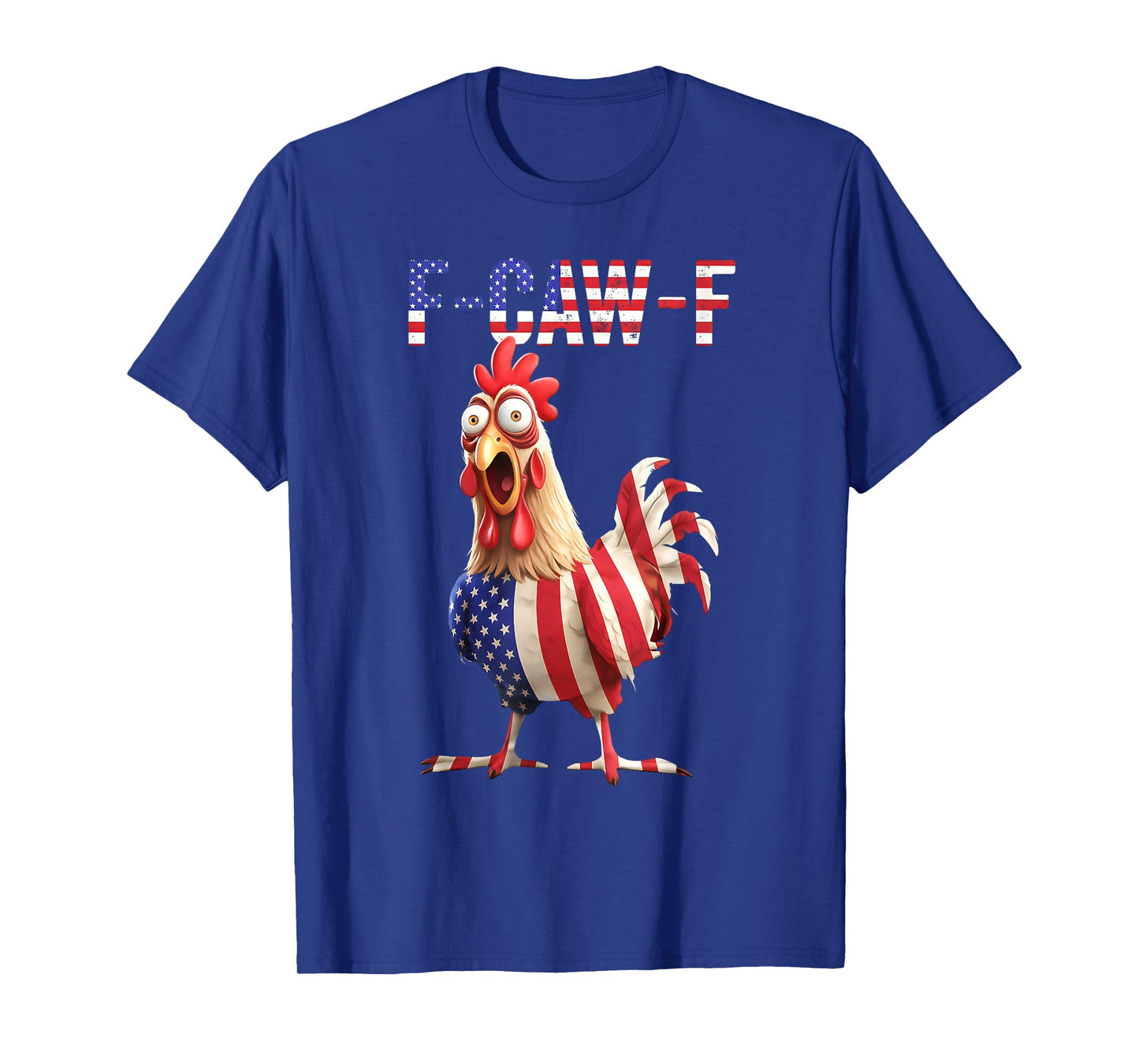 F-Caw-F Black Crow Black Bird Retro USA Flag Vintage FCawF T-Shirt