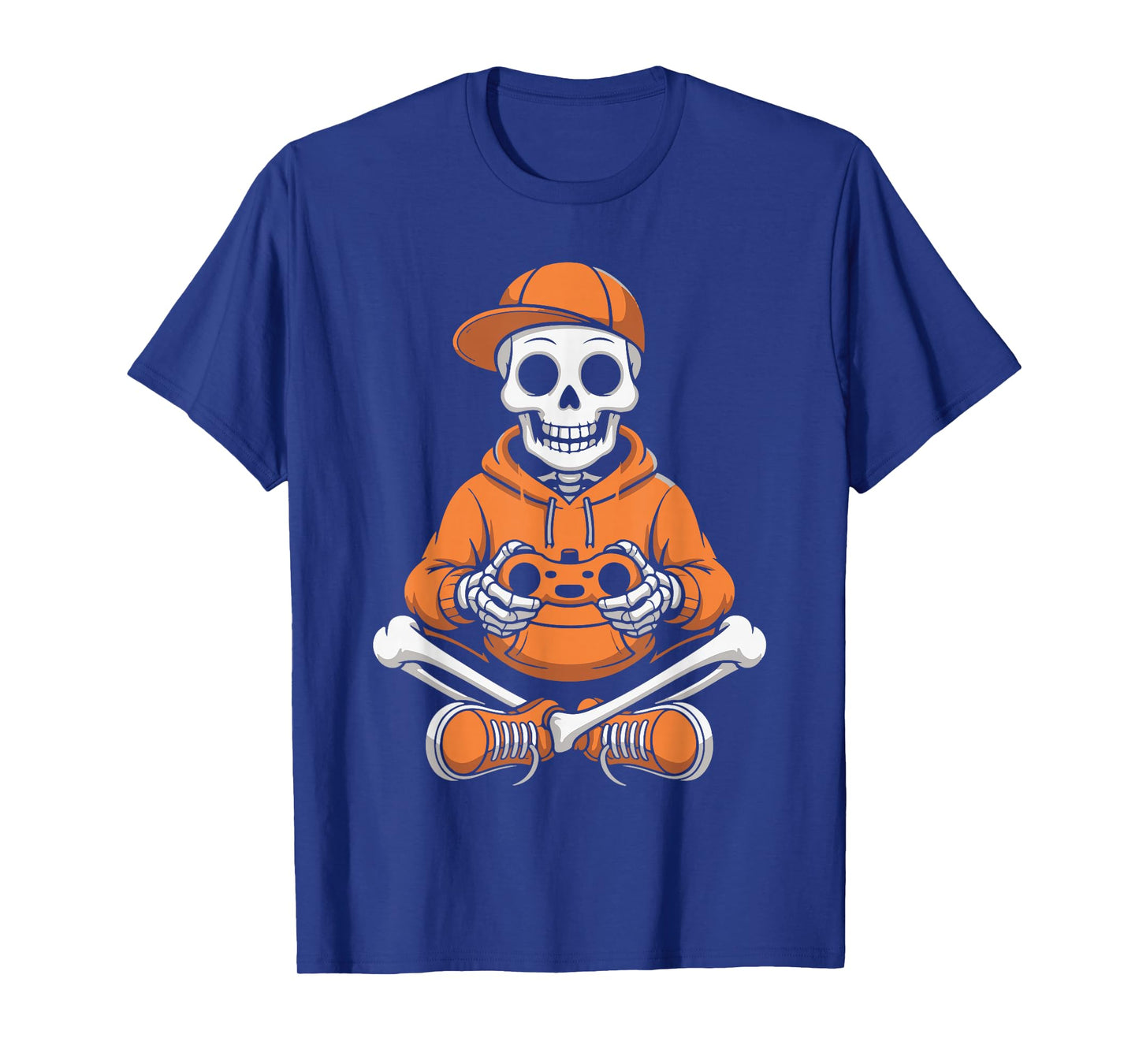 Halloween Skeleton Gamer Controller Video Game Men Women T-Shirt