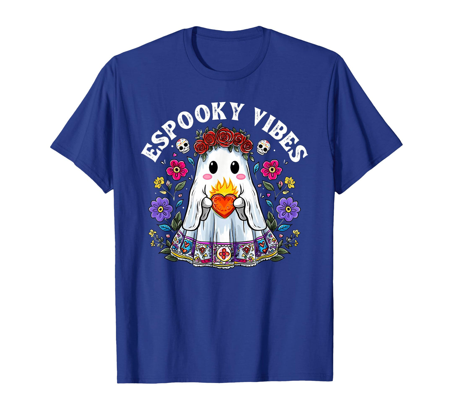 espooky Vibes maestra Halloween Spanish otomi Mexican T-Shirt