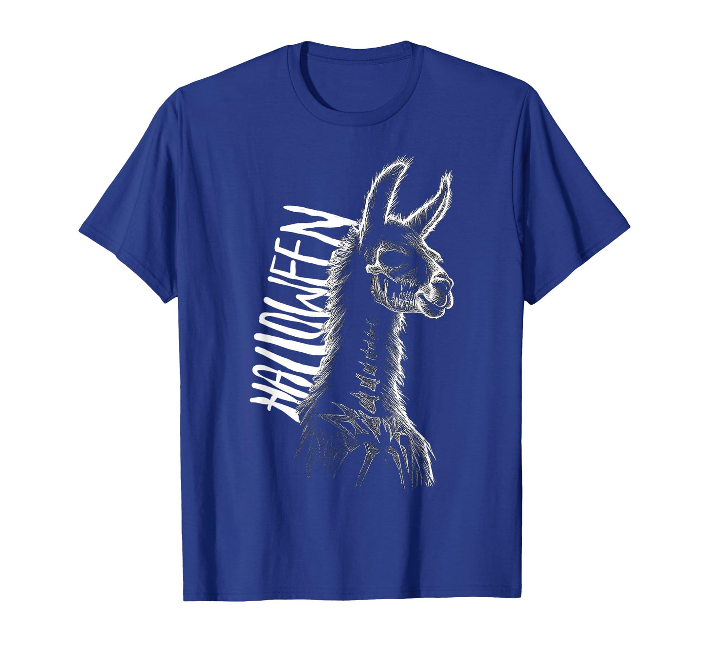 Halloween Alpaca Llama Skeleton Costume Fun T-Shirt