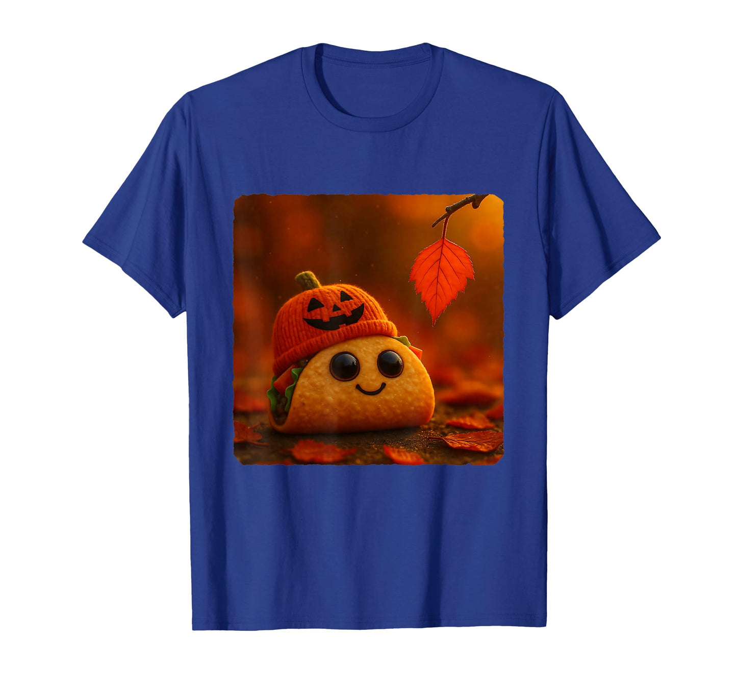 Taco Halloween Pumpkin Hat Cute Jack O’Lantern T-Shirt