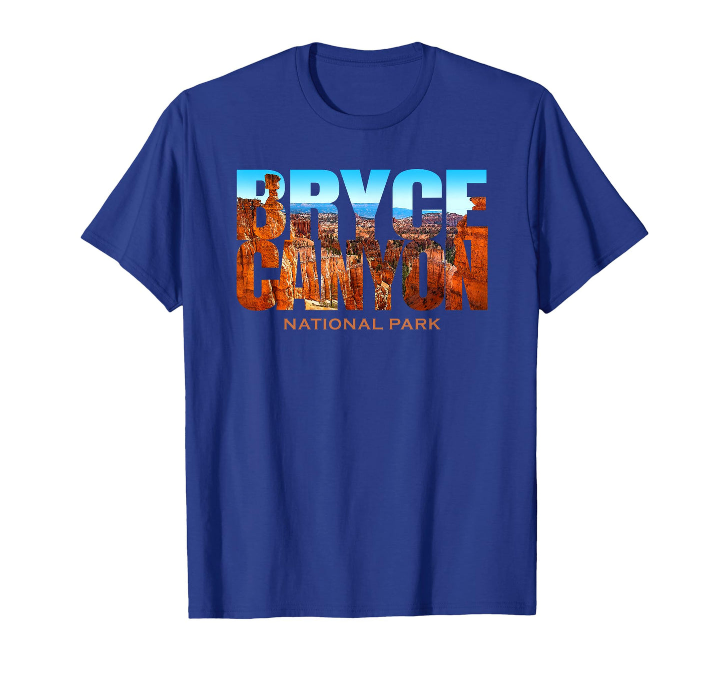 Bryce Canyon National Park Utah Photo Text Hiking Souvenir T-Shirt