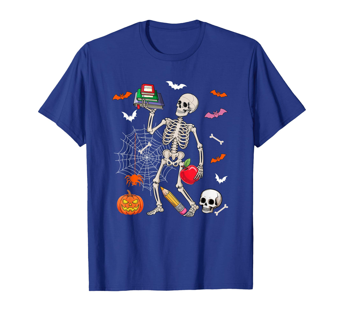 School Counselor Job Horror Skeleton Halloween Costume Team T-Shirt