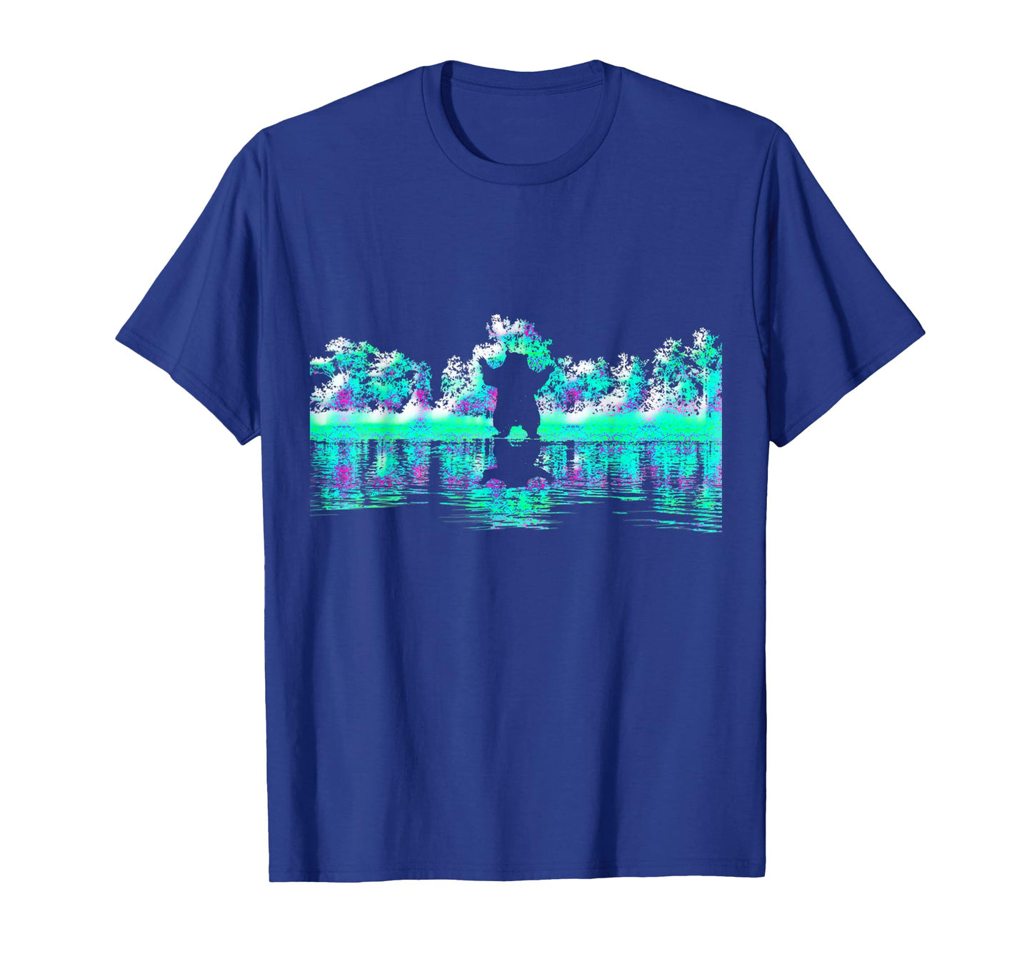 Trees Reflection Wildlife Nature Animal Bear Outdoor Forest T-Shirt