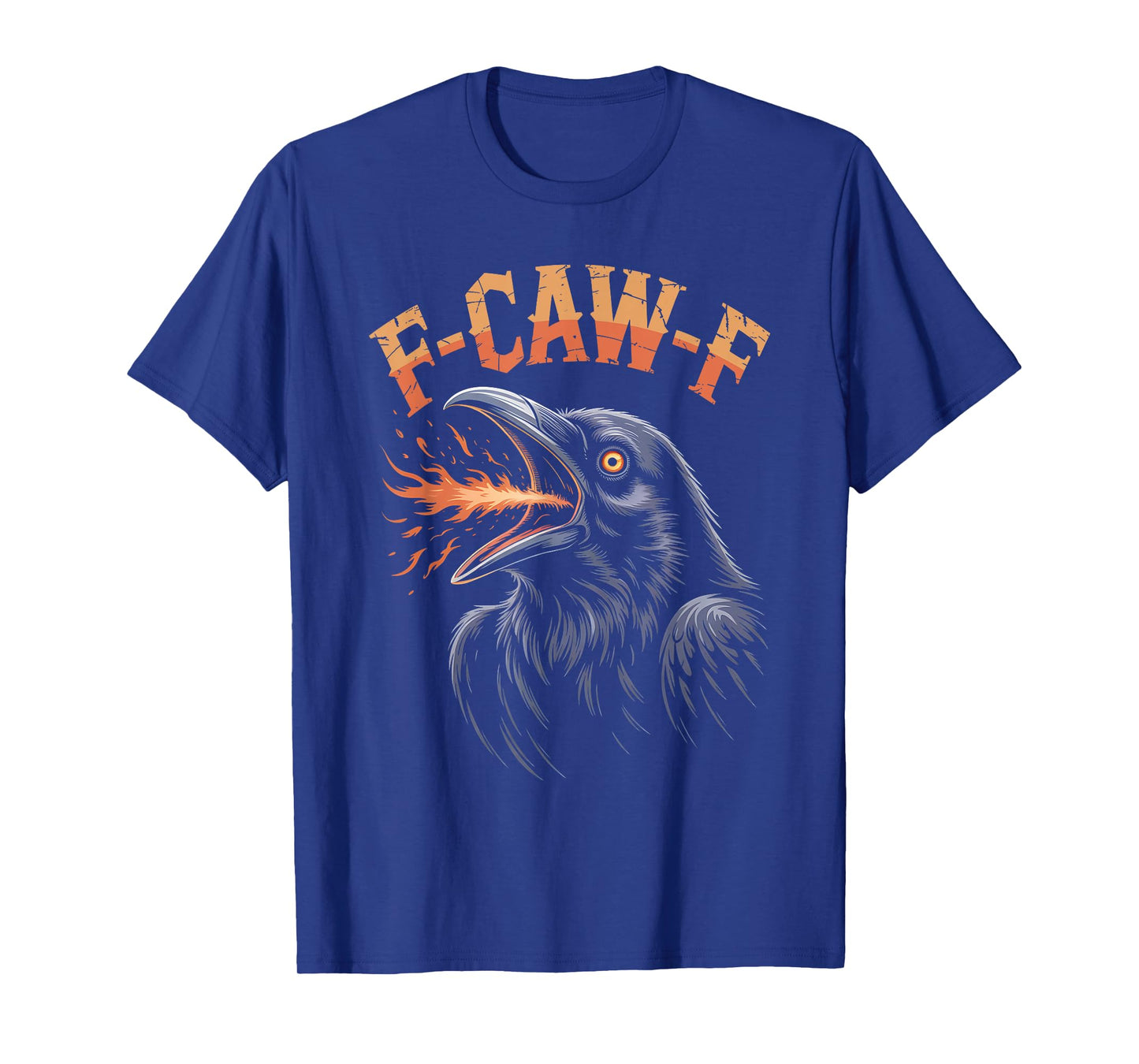 Funny F-Caw-F Crow Gothic Moon Humor Halloween T-Shirt