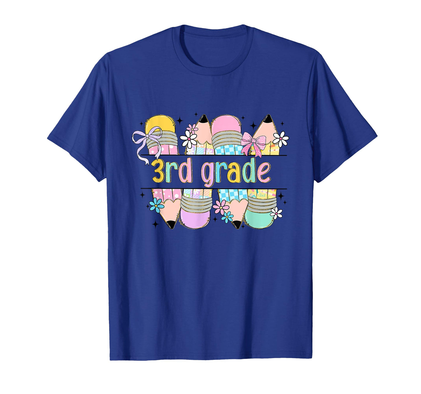 Third Grade Coquette Pencil Bow Back To School 3rd Grade T-Shirt