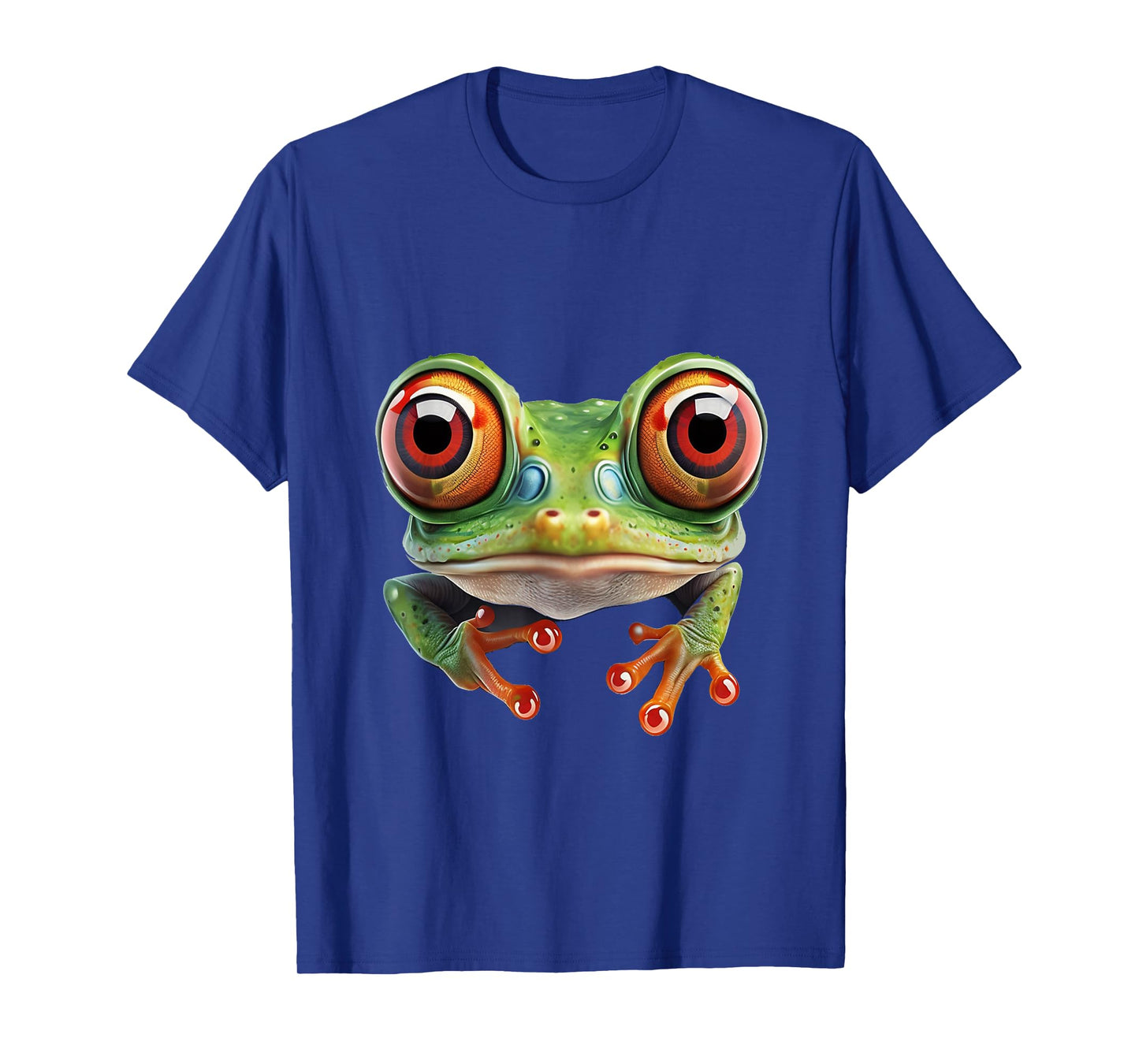 Green Body Tree Frog Red Eyed Tree Frog Rainforest Amphibian T-Shirt