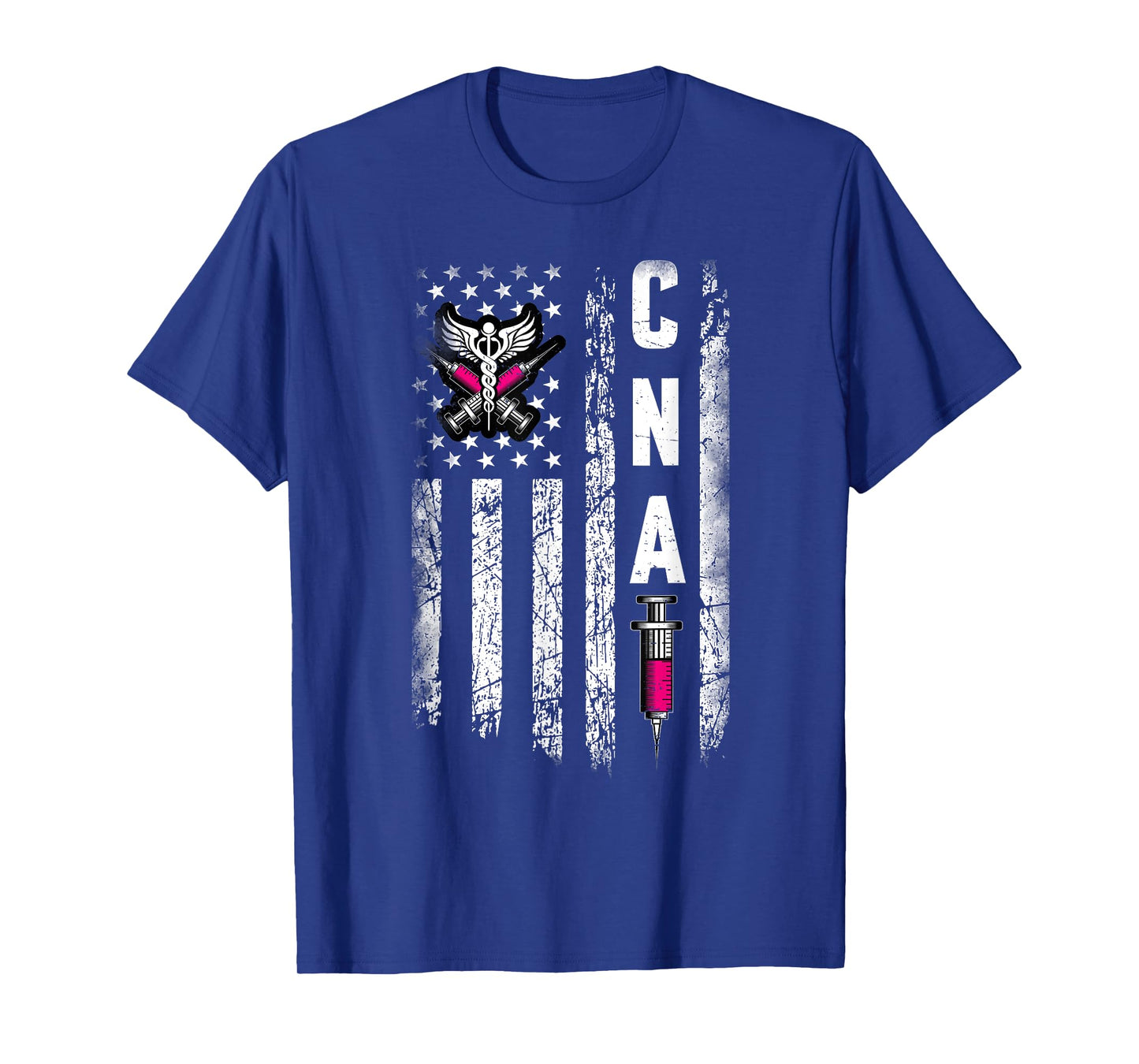 CNA - American Flag July 4th Certified Nurse Assistant T-Shirt