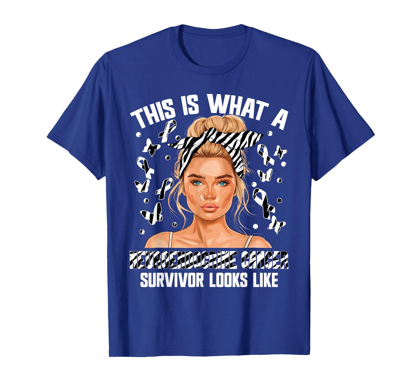 Cancer Awareness Women Neuroendocrine Cancer Survivor T-Shirt