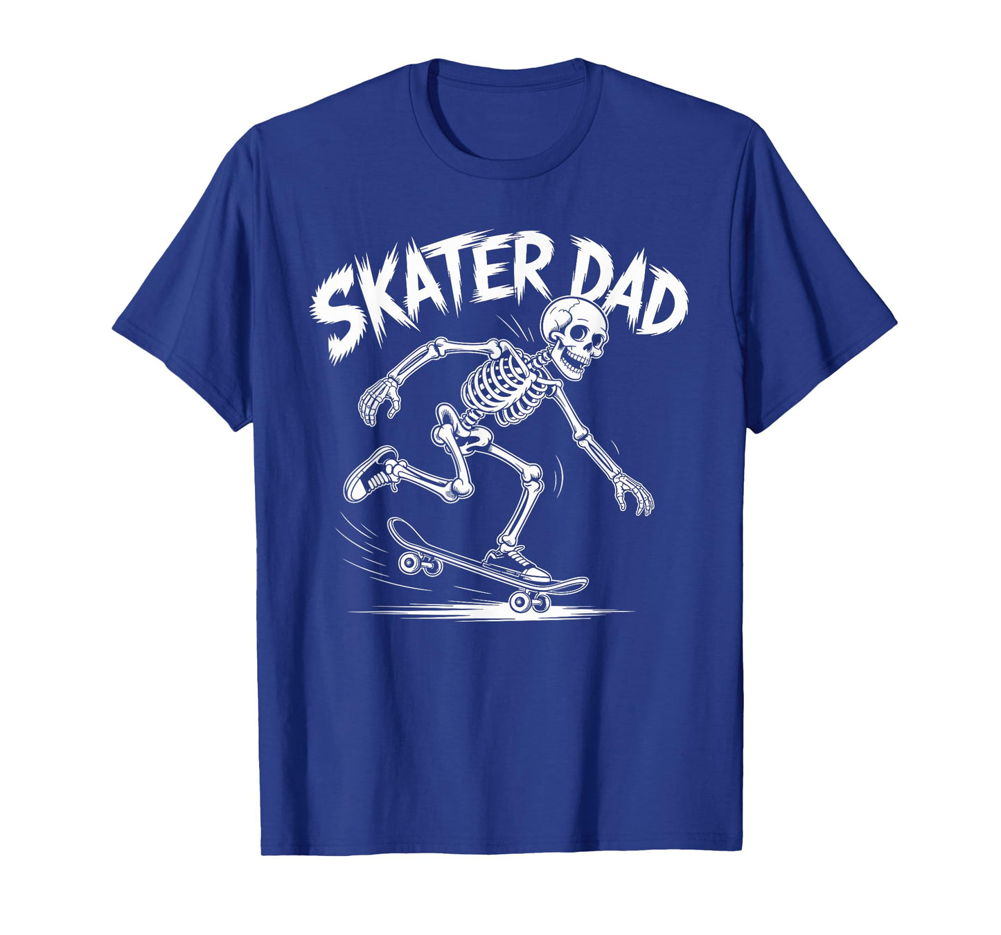 Skater Dad Skeleton Skateboarder Halloween Skateboarding T-Shirt