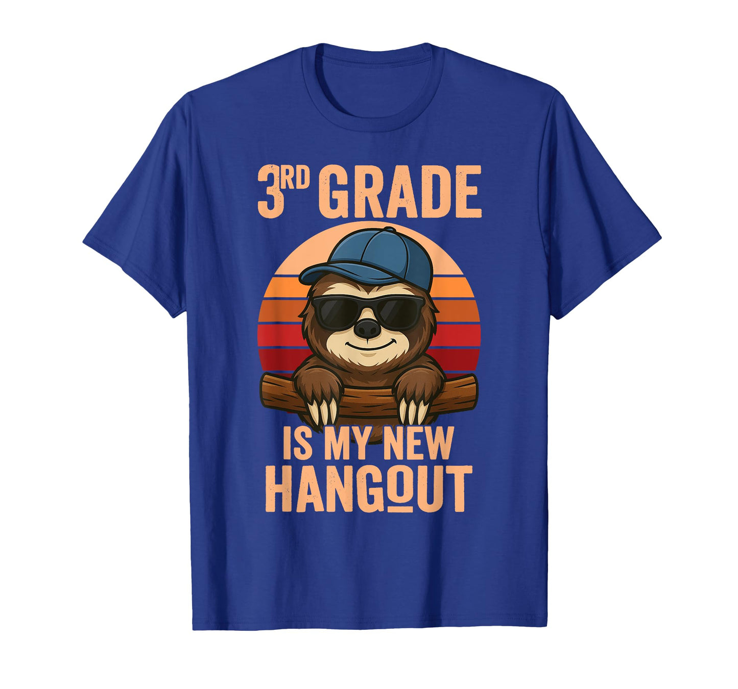 3rd Grade Is My New Hangout Sloth Third Grader T-Shirt