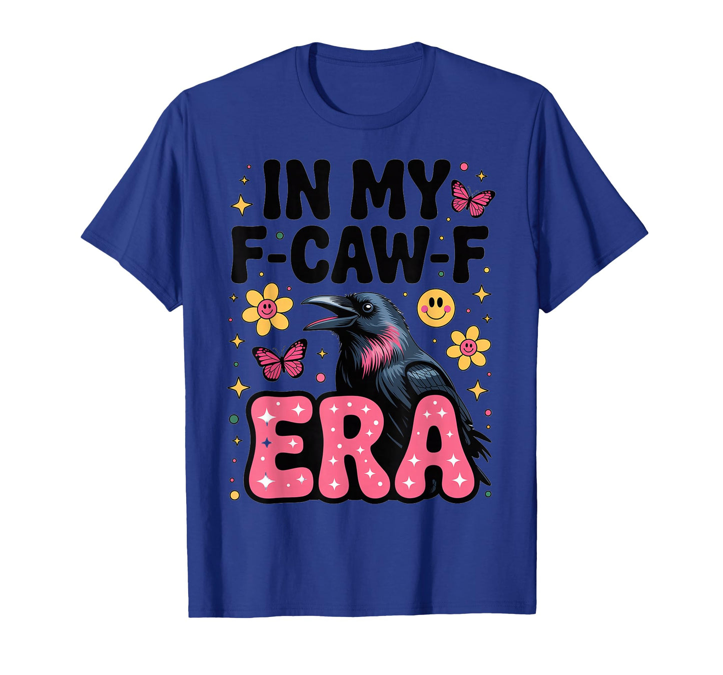 in My F-CAW-F Era 1970s Retro Flower Rave T-Shirt