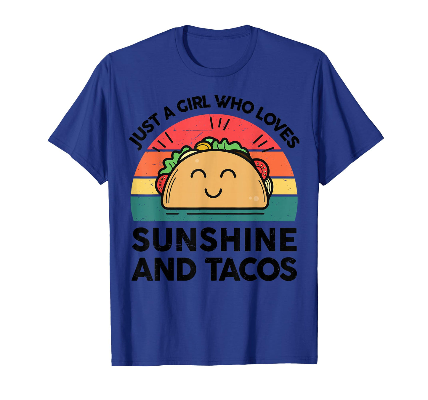 Girl Love Sunshine Taco Cinco Mayo Funny Mexican Graphic Tee T-Shirt