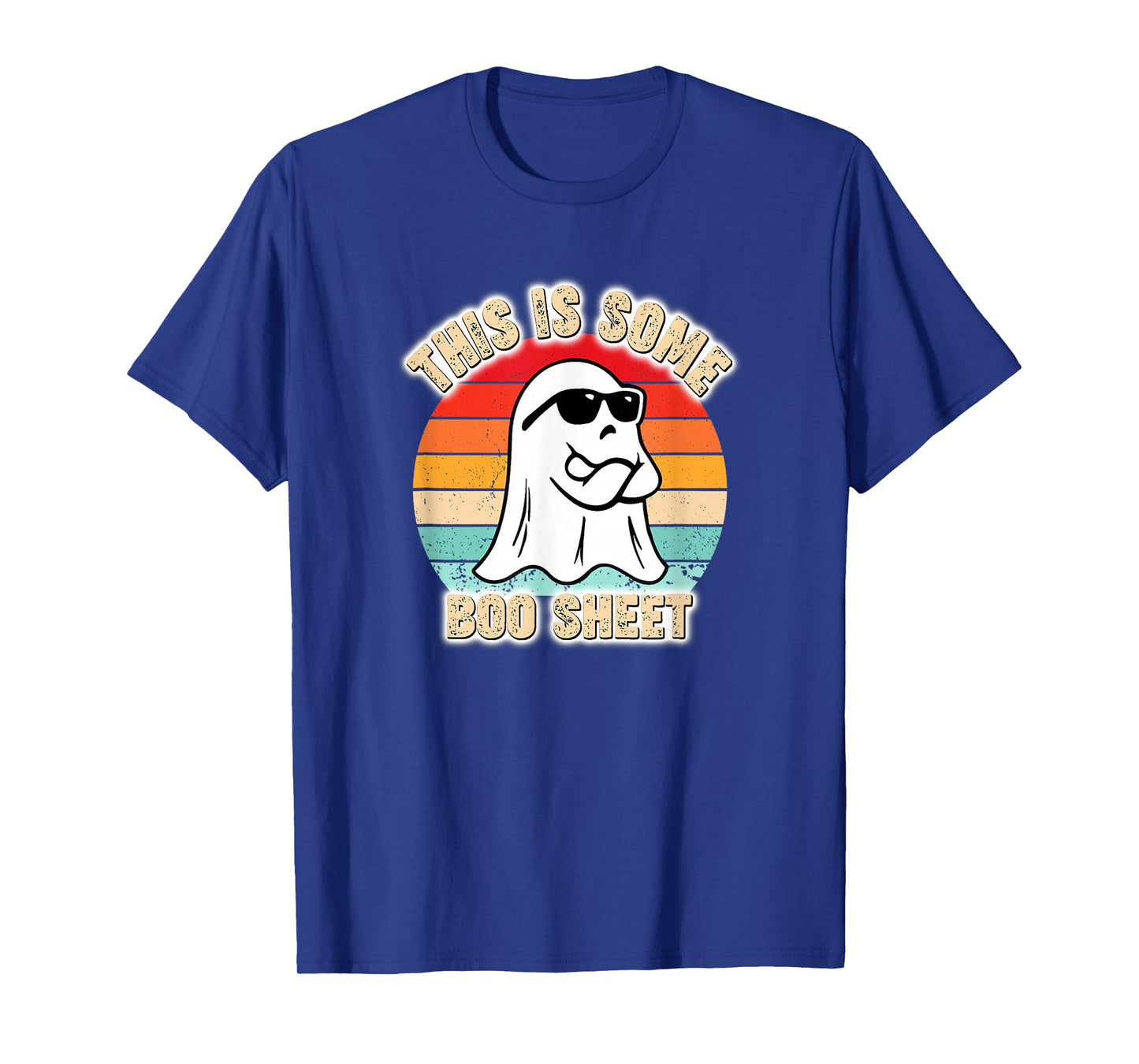 This is Some Boo Sheet Ghost Retro Halloween Costume Women T-Shirt