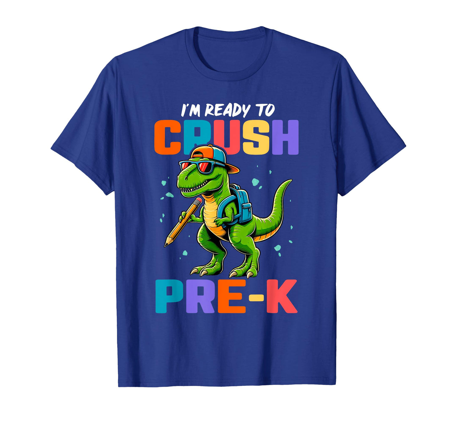 First Day Of Pre-K Shirt Boys Kids Dinosaur Back To School T-Shirt