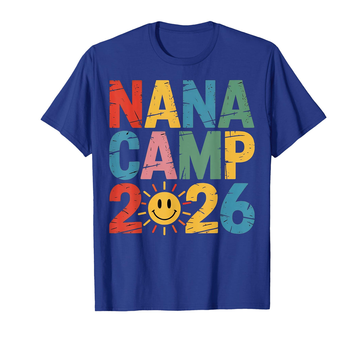 Nana Camp 2026 Family Vacation Summer Camping Crew Kids T-Shirt