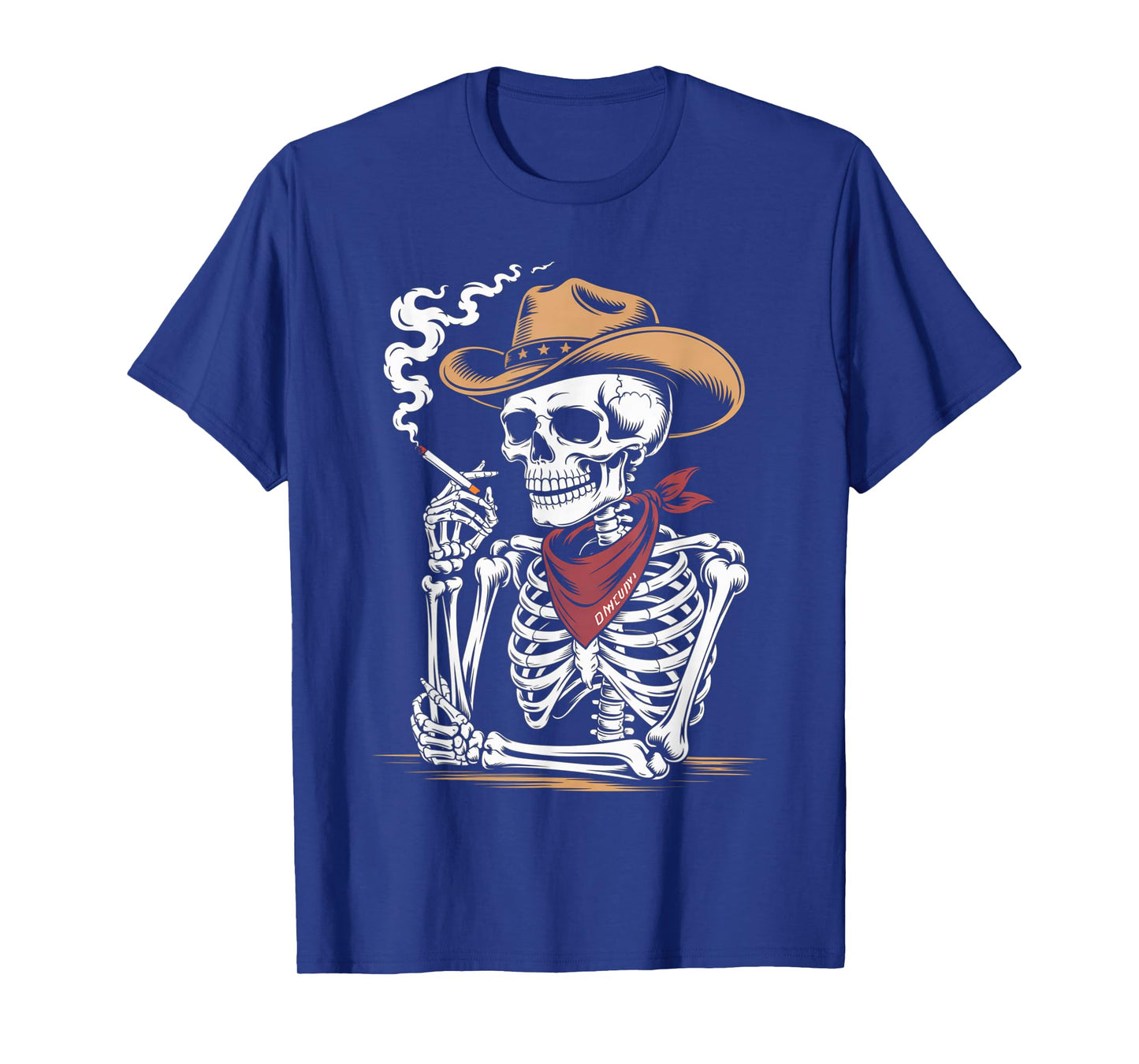 Rustic Skeleton Cowboy Western Skull Funny Rodeo Vibe T-Shirt