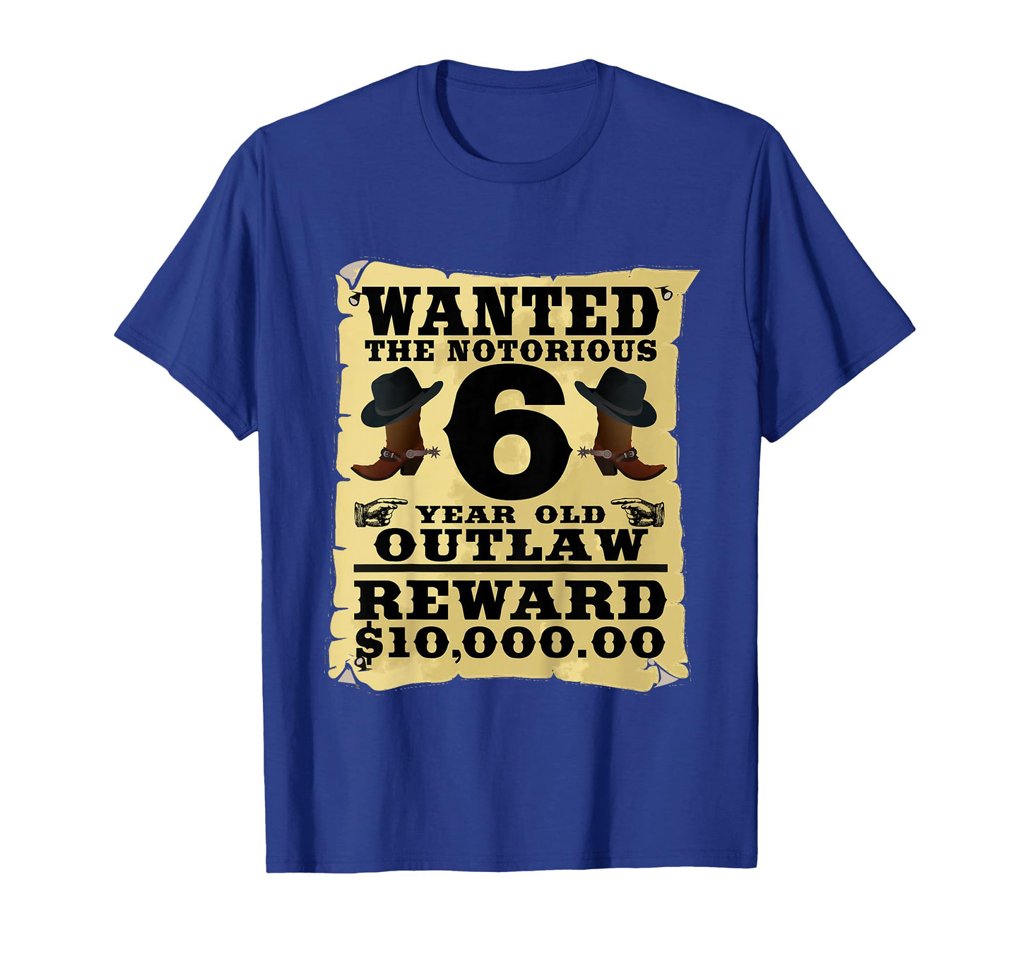 6 Year Old Cowboy Birthday Party Wild West Western 6th Gift T-Shirt
