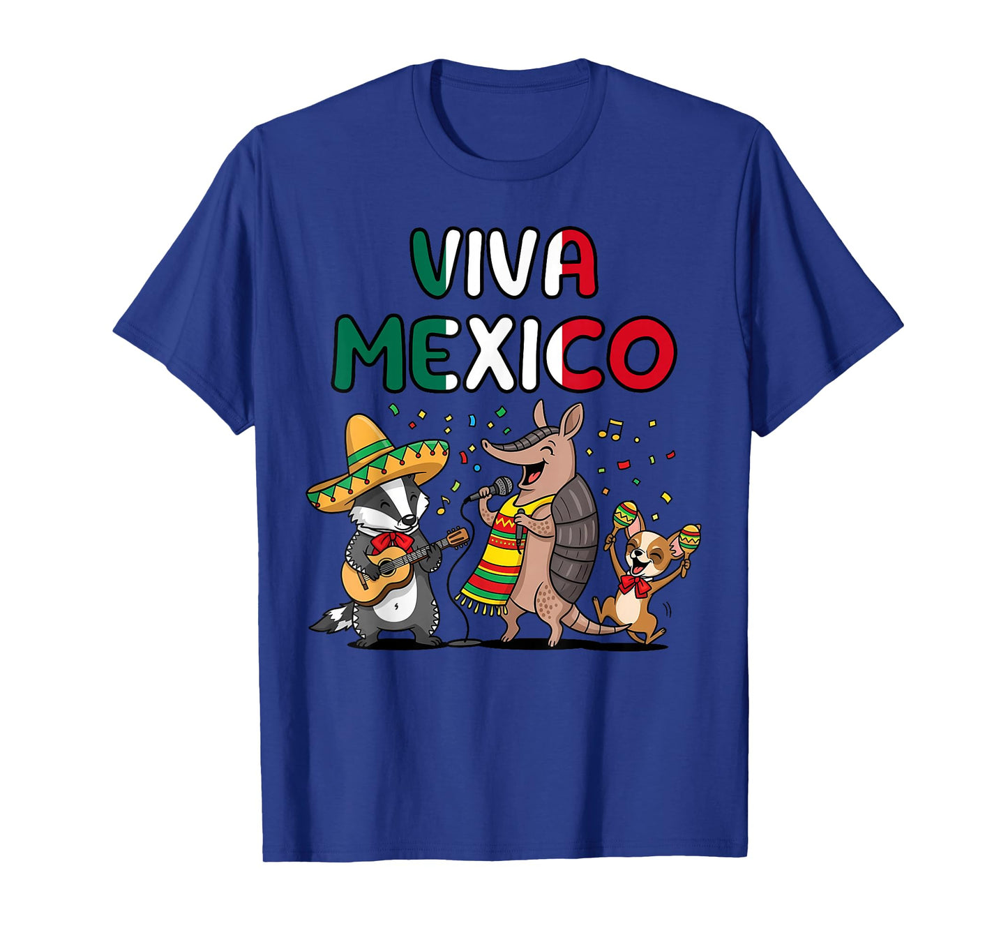 Viva Mexico Funny Mariachi Animal Band Cinco de Mayo Fiesta T-Shirt