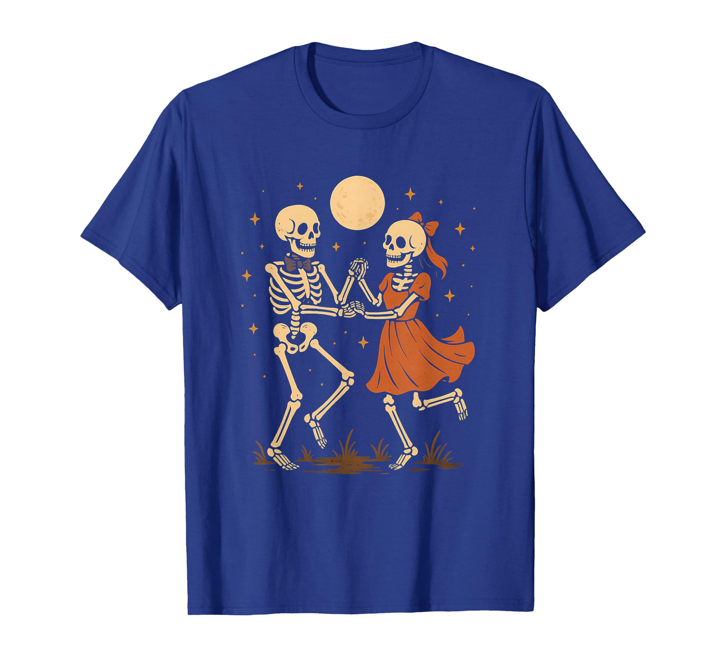 Skeleton Couple Dancing Under Moon T-Shirt