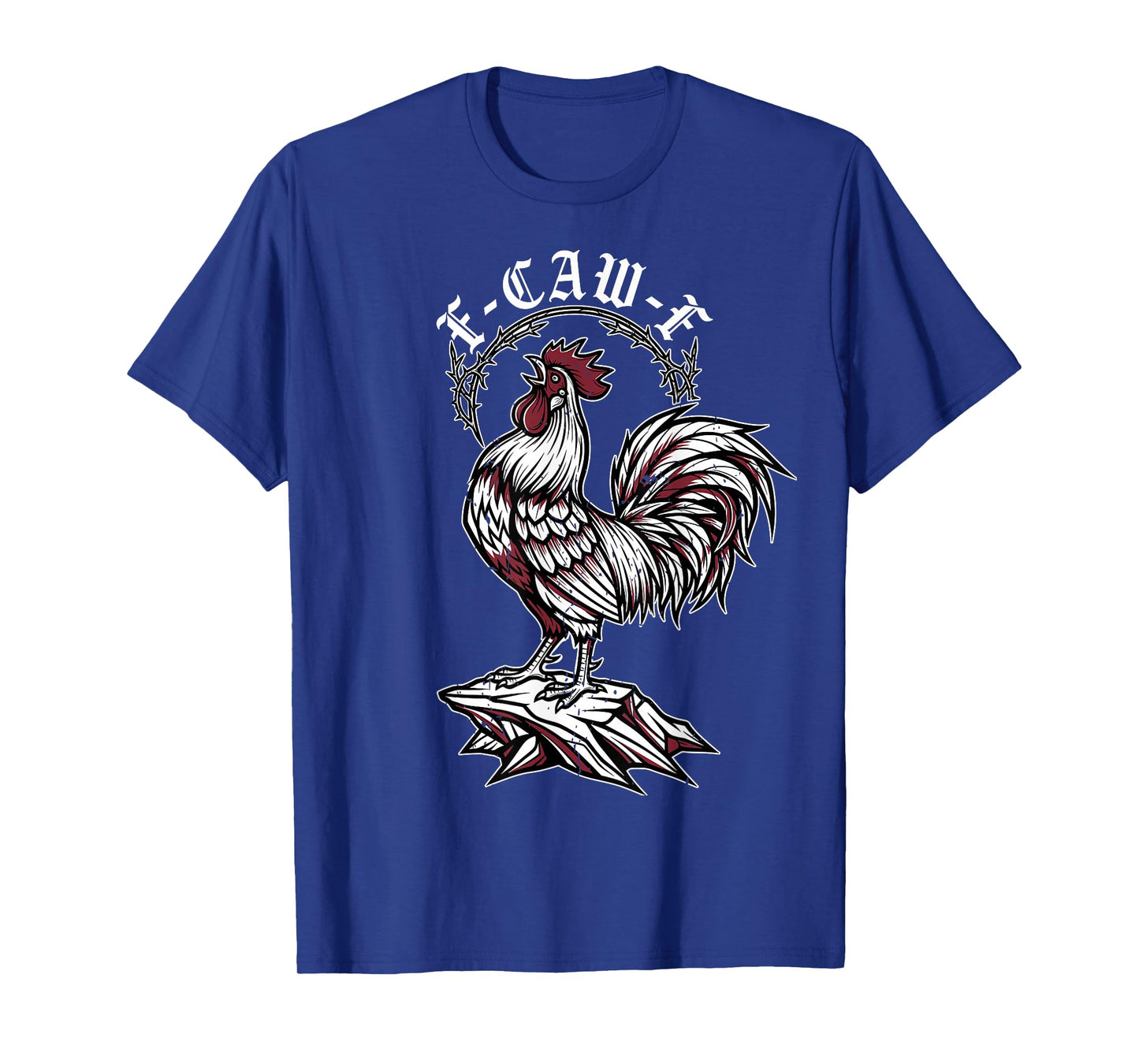 f-caw-f Funny Chicken Goth Rooster Gothic T-Shirt