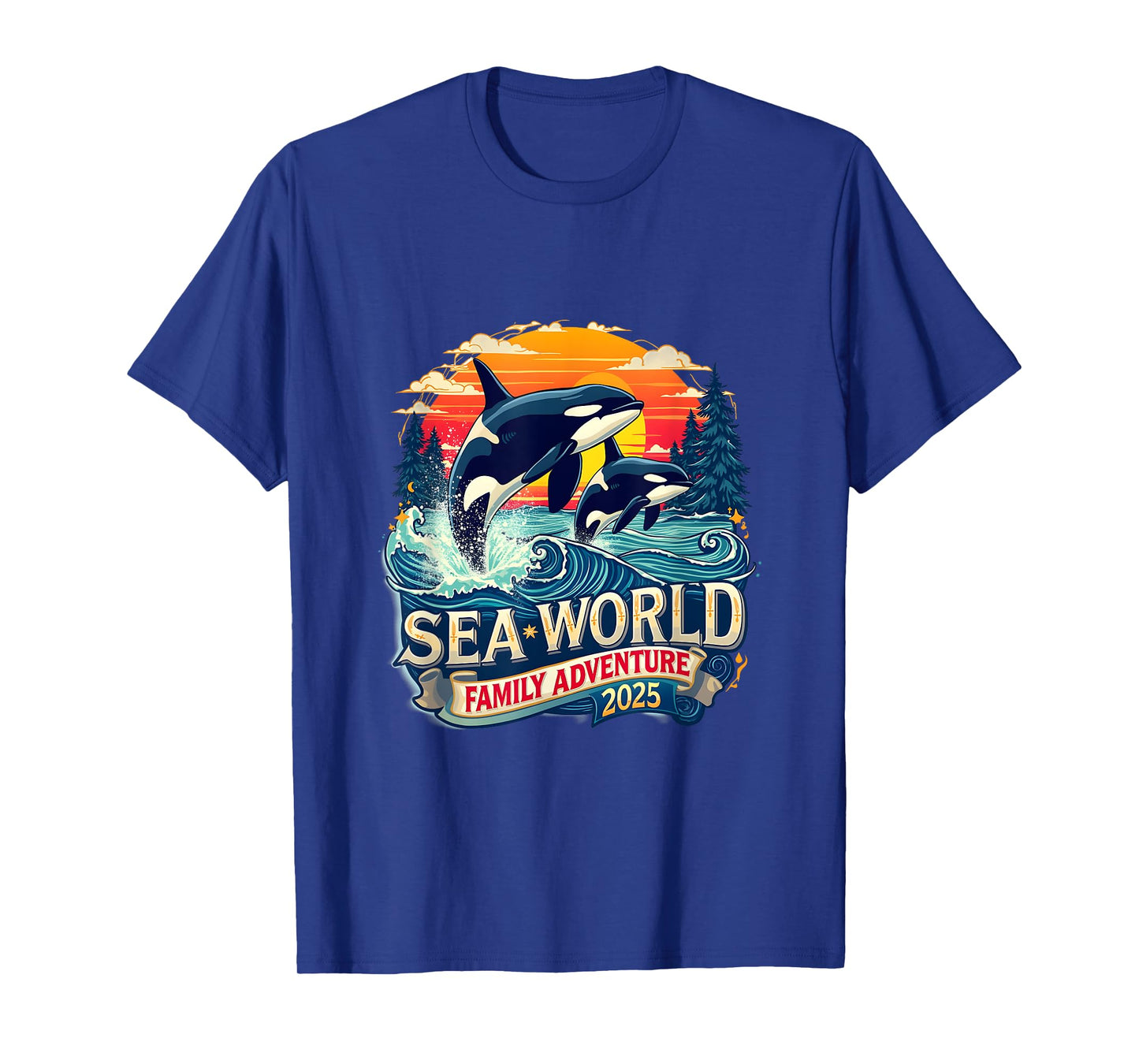 Family Adventure Sea World 2025 Ocean Explorer Memories T-Shirt