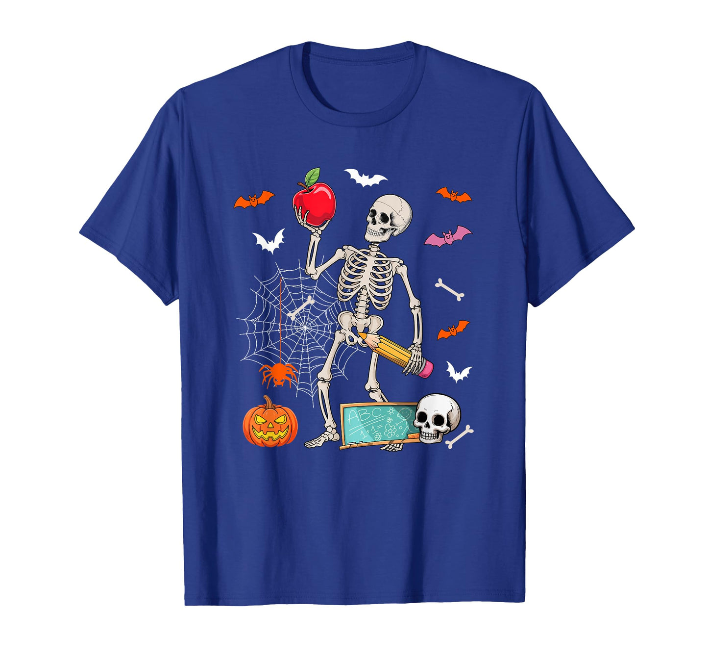 Assistant Teacher Job Horror Skeleton Halloween Costume Team T-Shirt